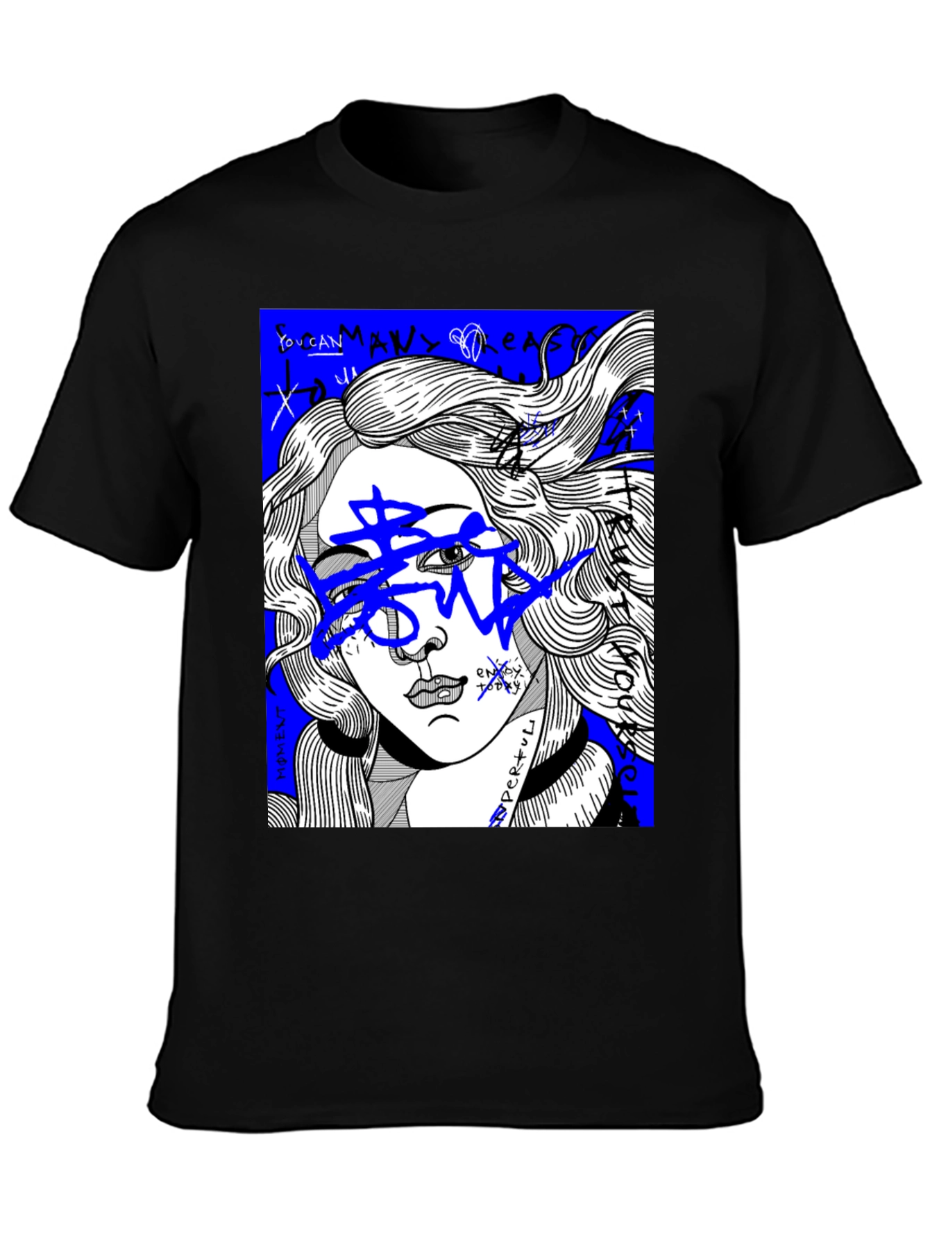 Venus Graffiti Art Tee - Streetwear Graphic T-Shirt
