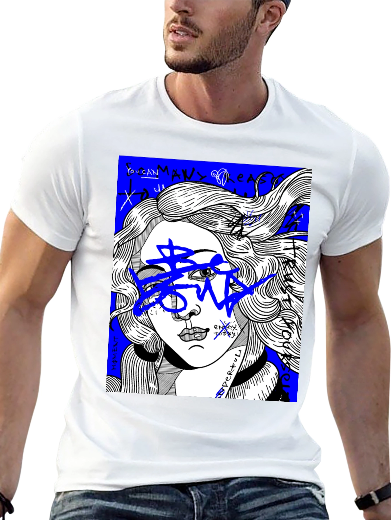 Venus Graffiti Art Tee - Streetwear Graphic T-Shirt