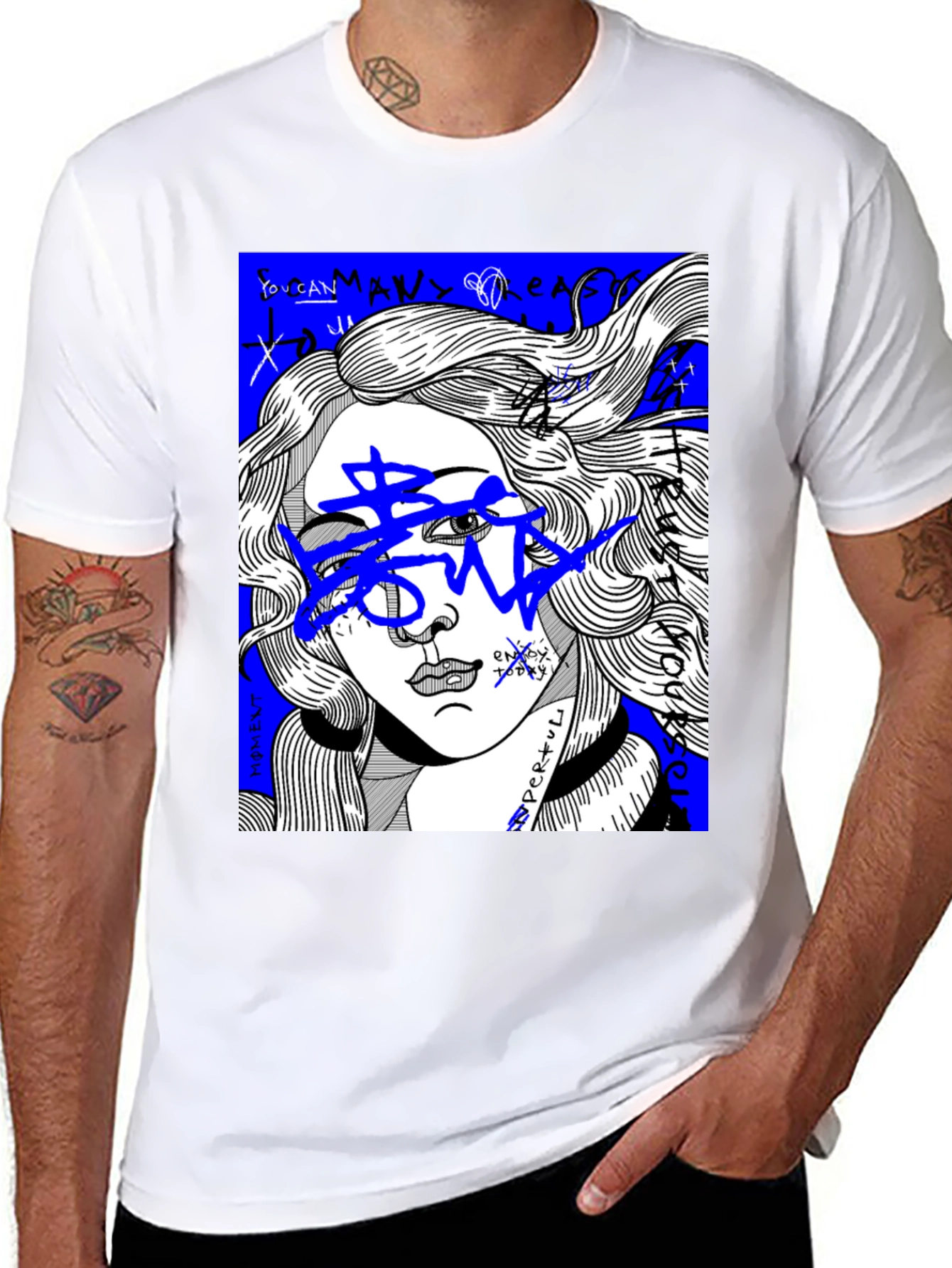 Venus Graffiti Art Tee - Streetwear Graphic T-Shirt