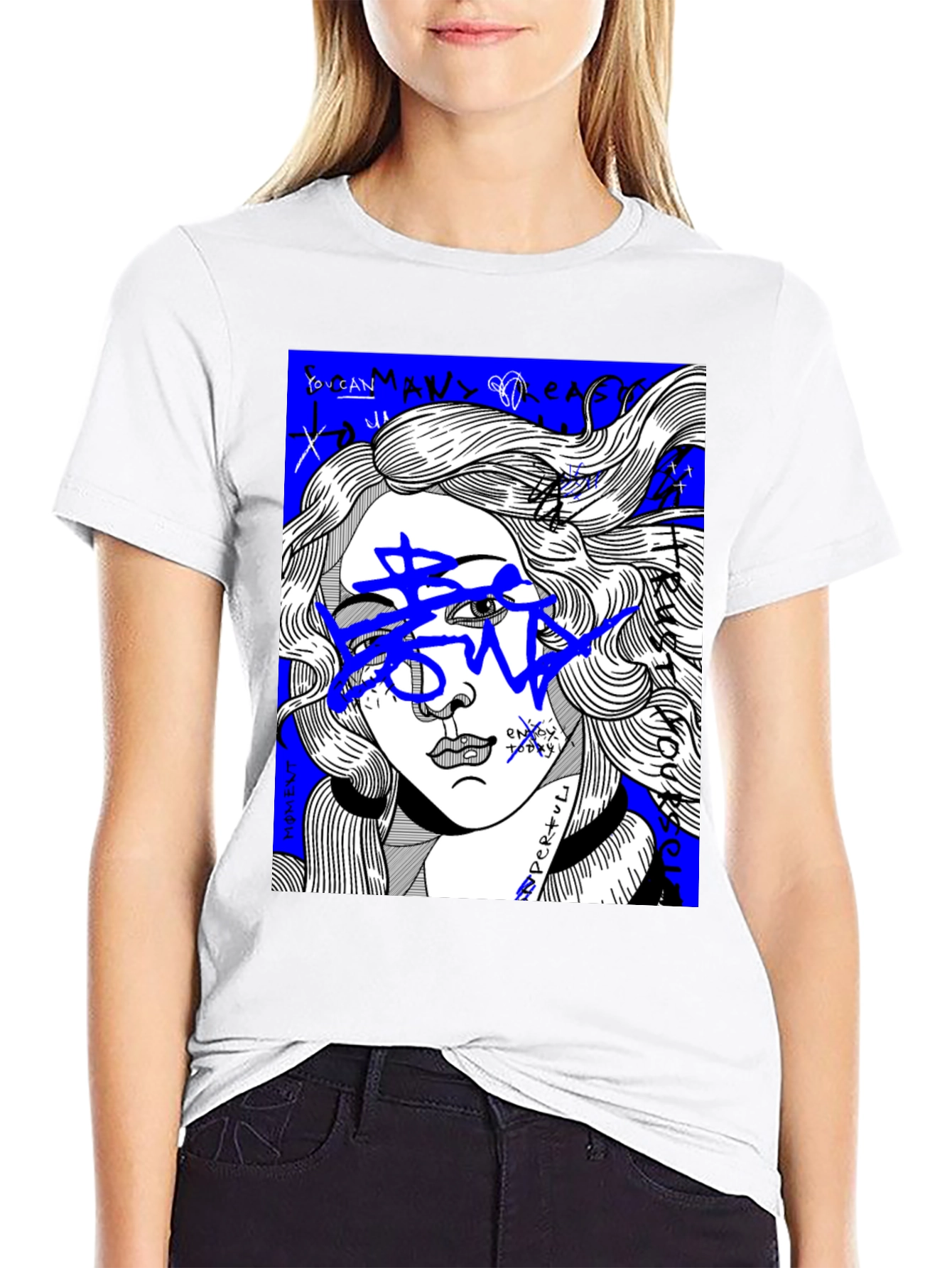 Venus Graffiti Art Tee - Streetwear Graphic T-Shirt