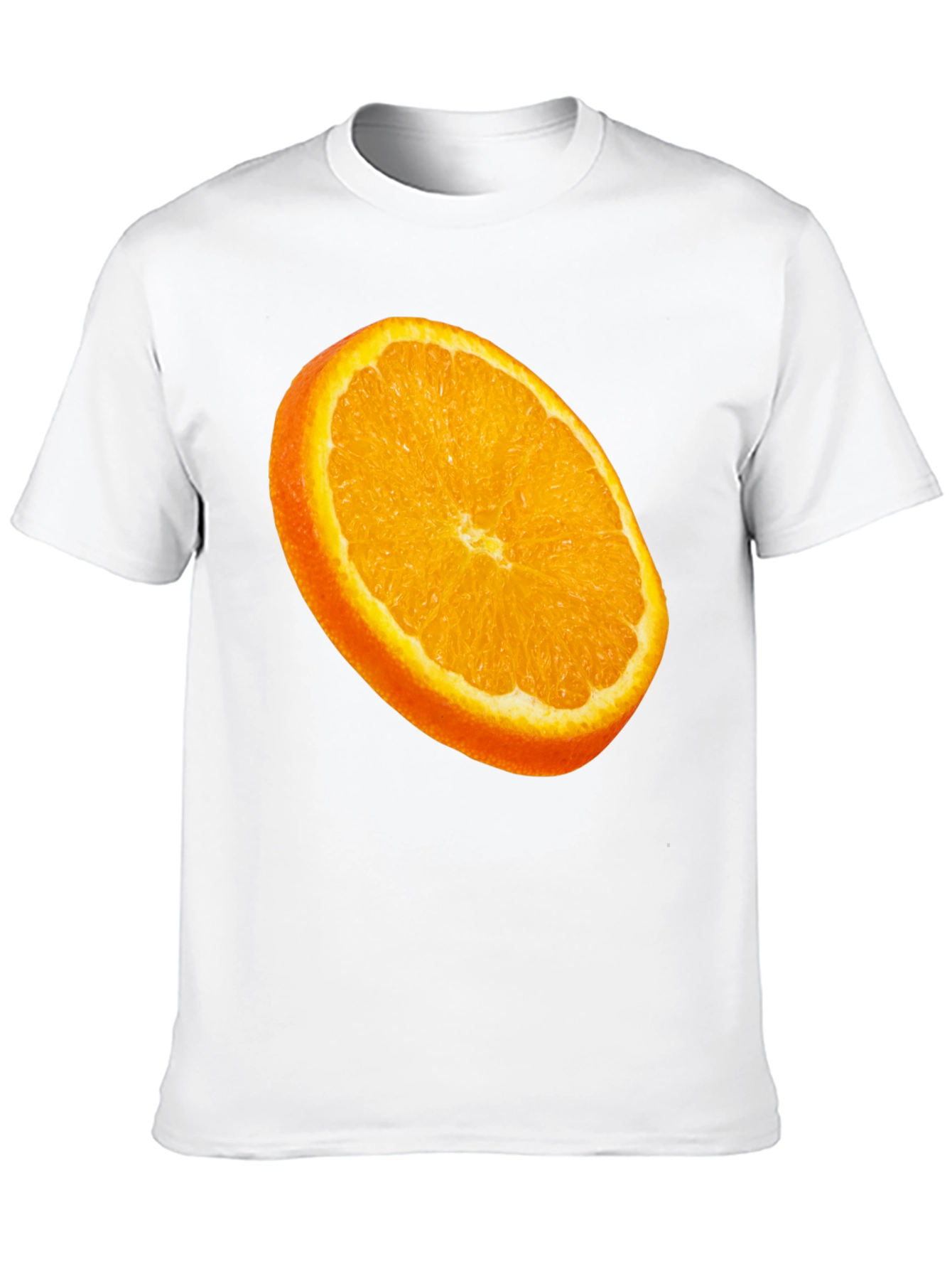 Orange Slice Graphic Tee - Fresh Fruit Design