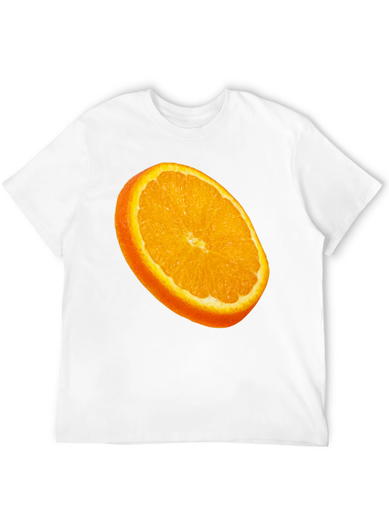 Orange Slice Graphic Tee - Fresh Fruit Design