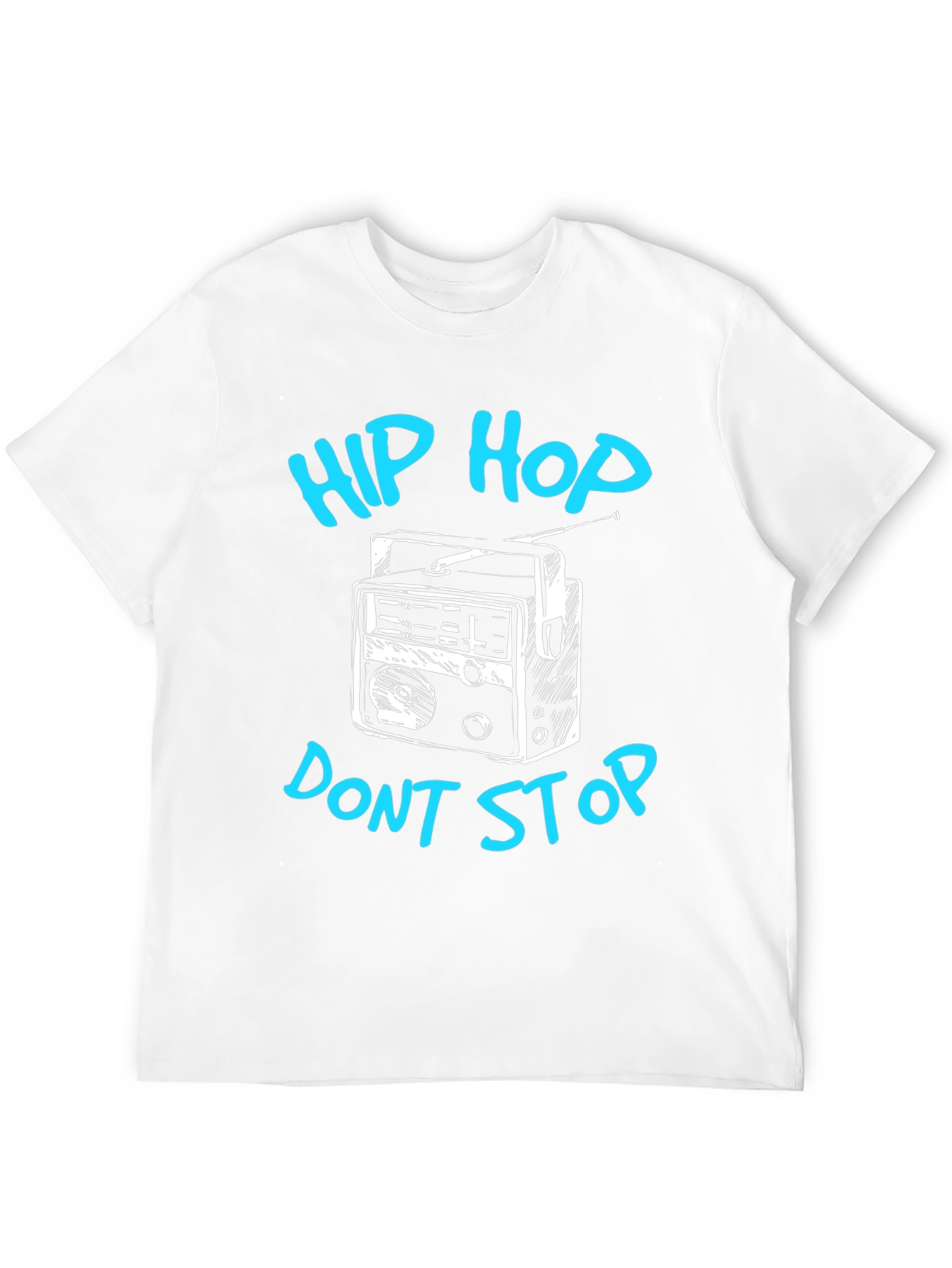 Hip Hop Dont Stop Black Graphic Tee
