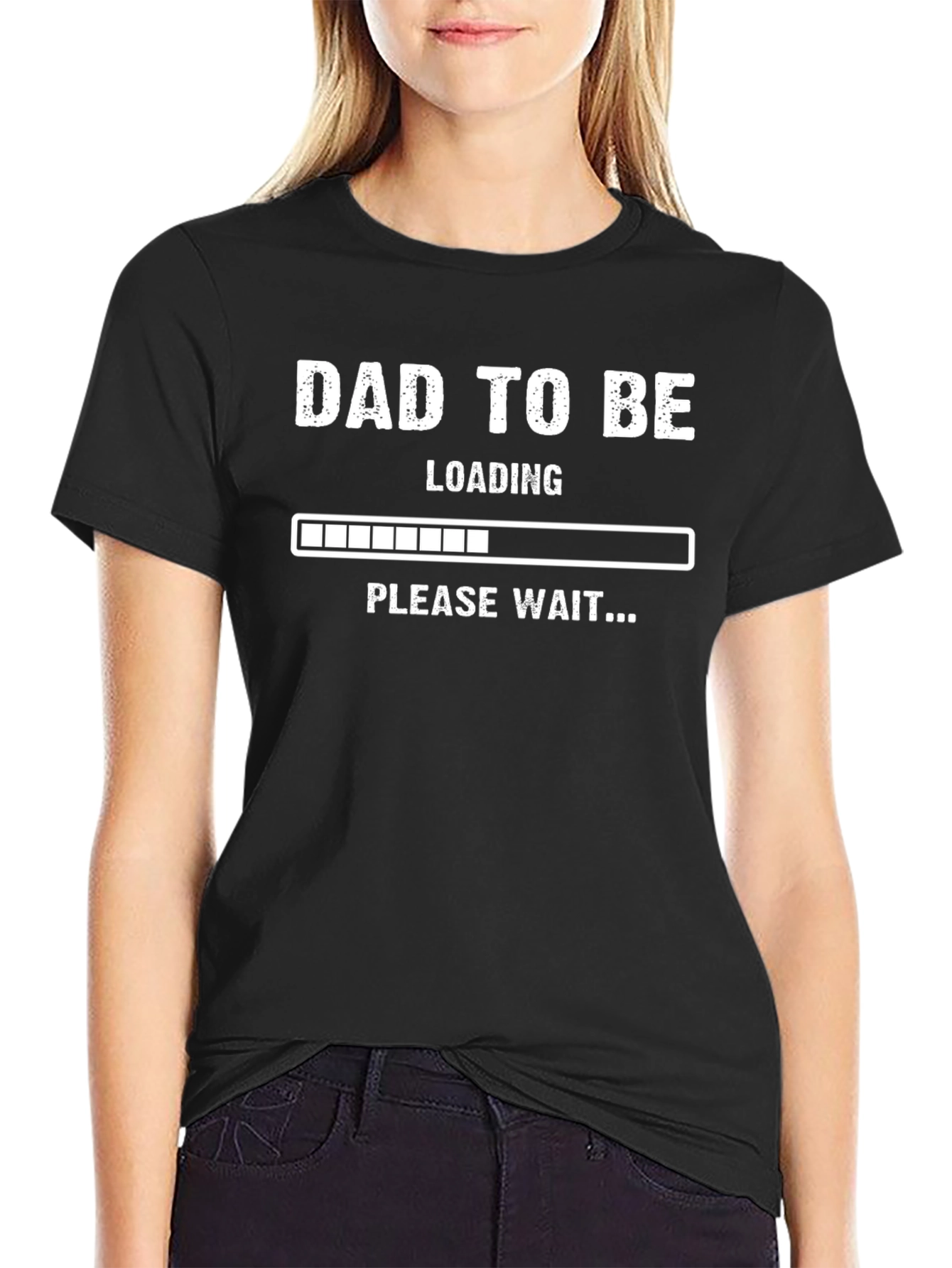 Dad to Be Loading Funny Pregnancy Announcement T-Shirt
