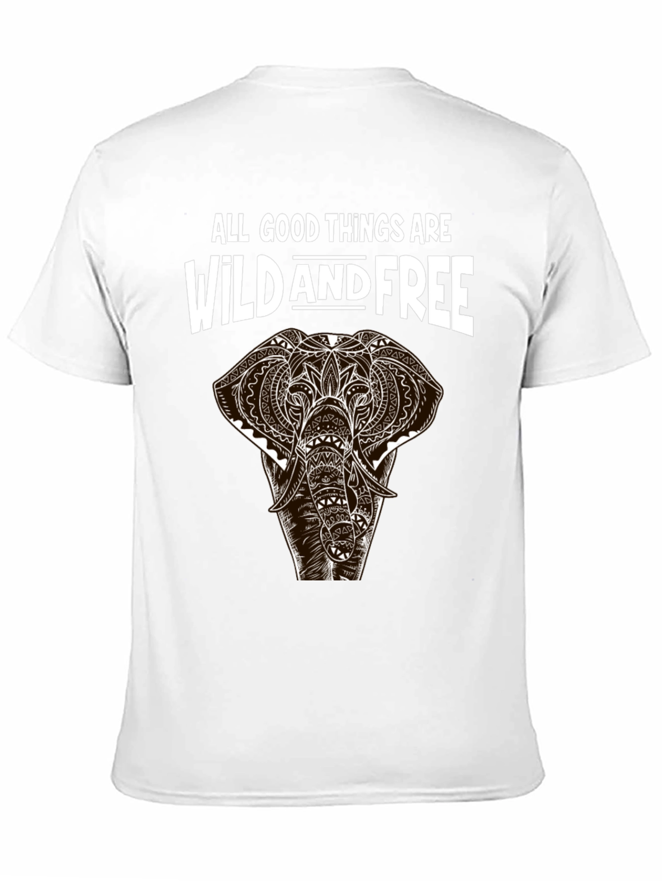 Wild and Free Elephant Graphic Tee