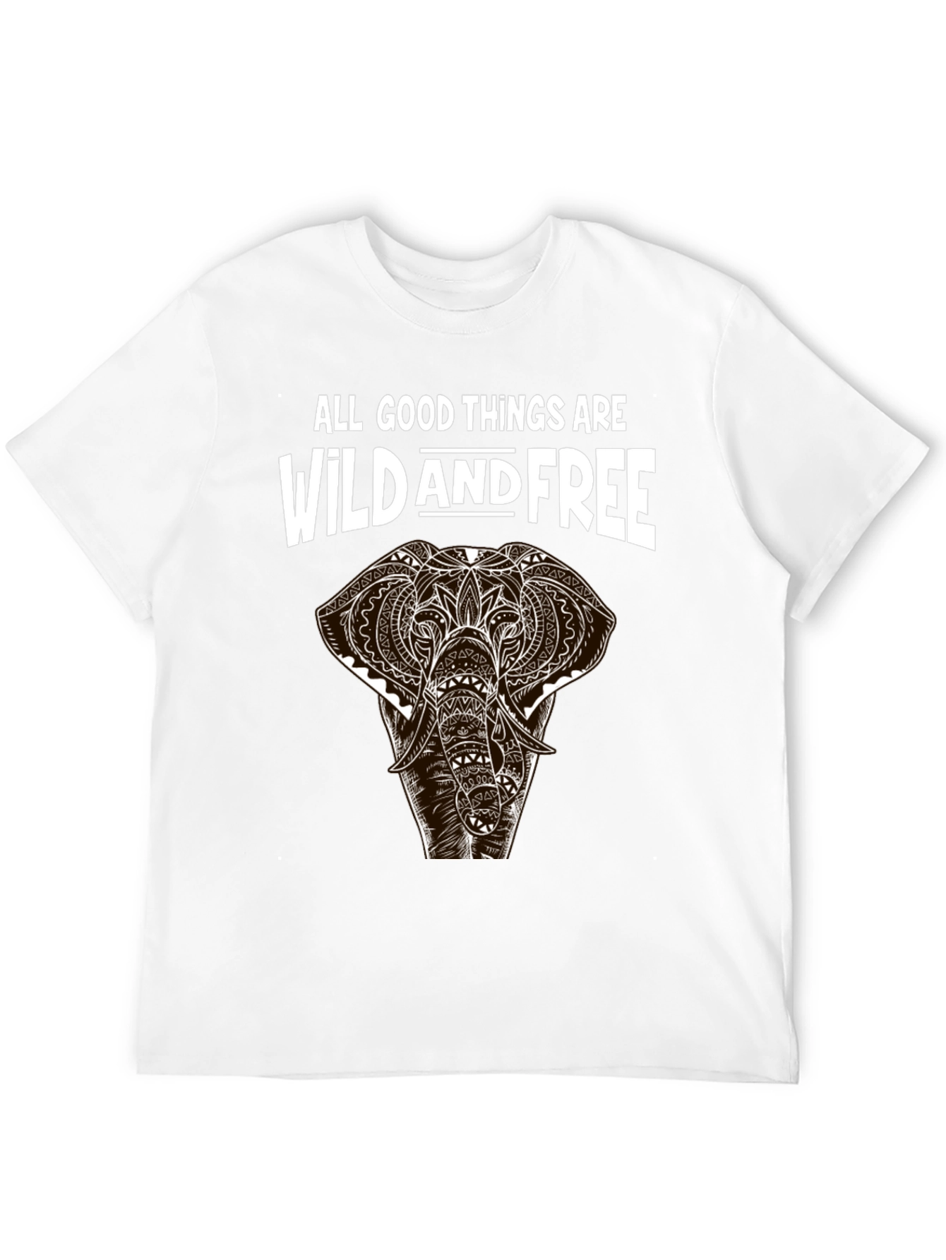 Wild and Free Elephant Graphic Tee