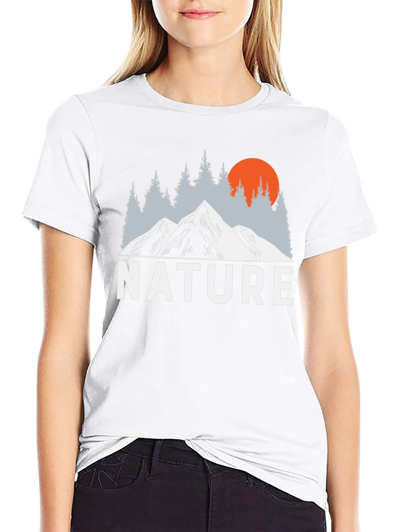 Nature Mountain Graphic T-Shirt