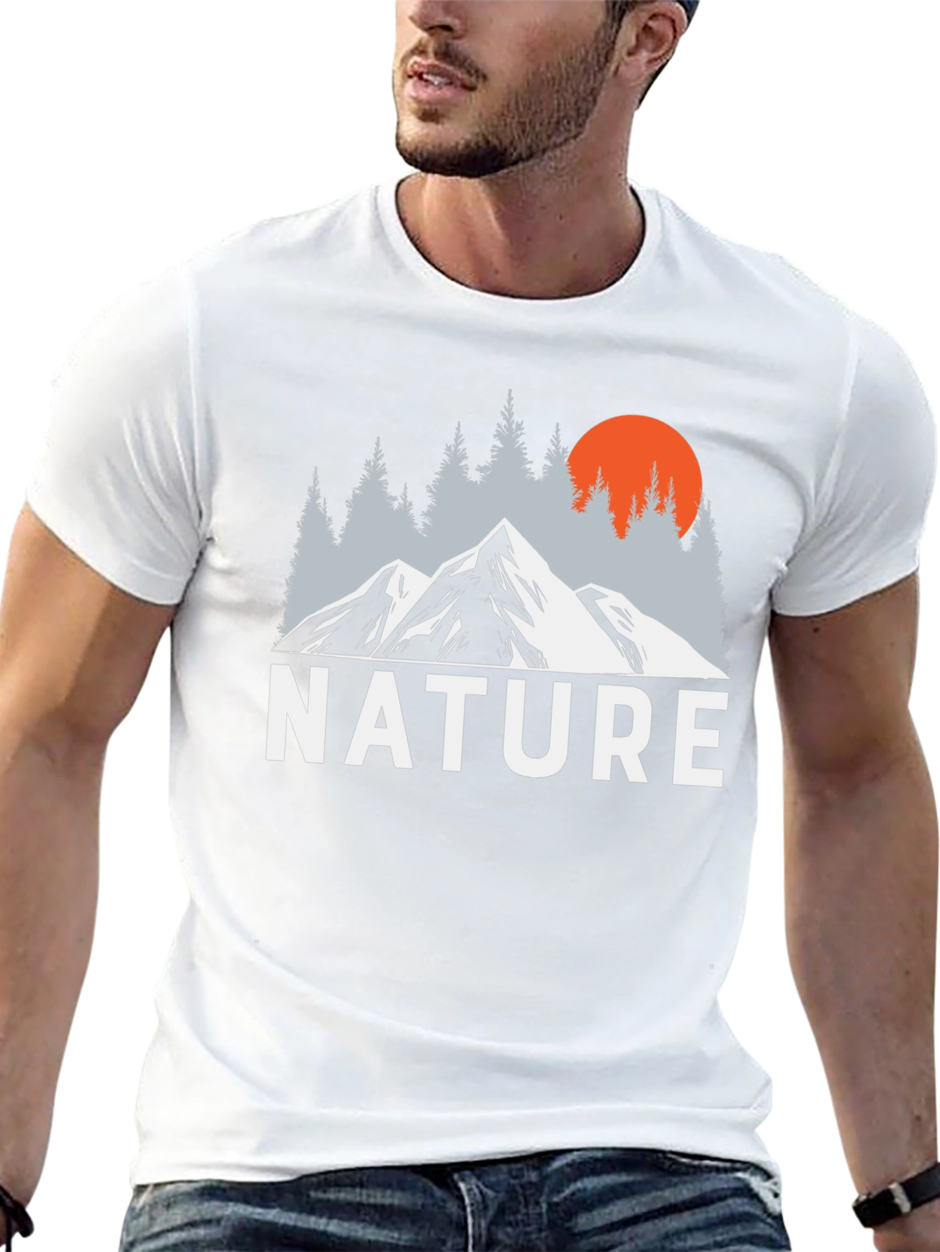 Nature Mountain Graphic T-Shirt