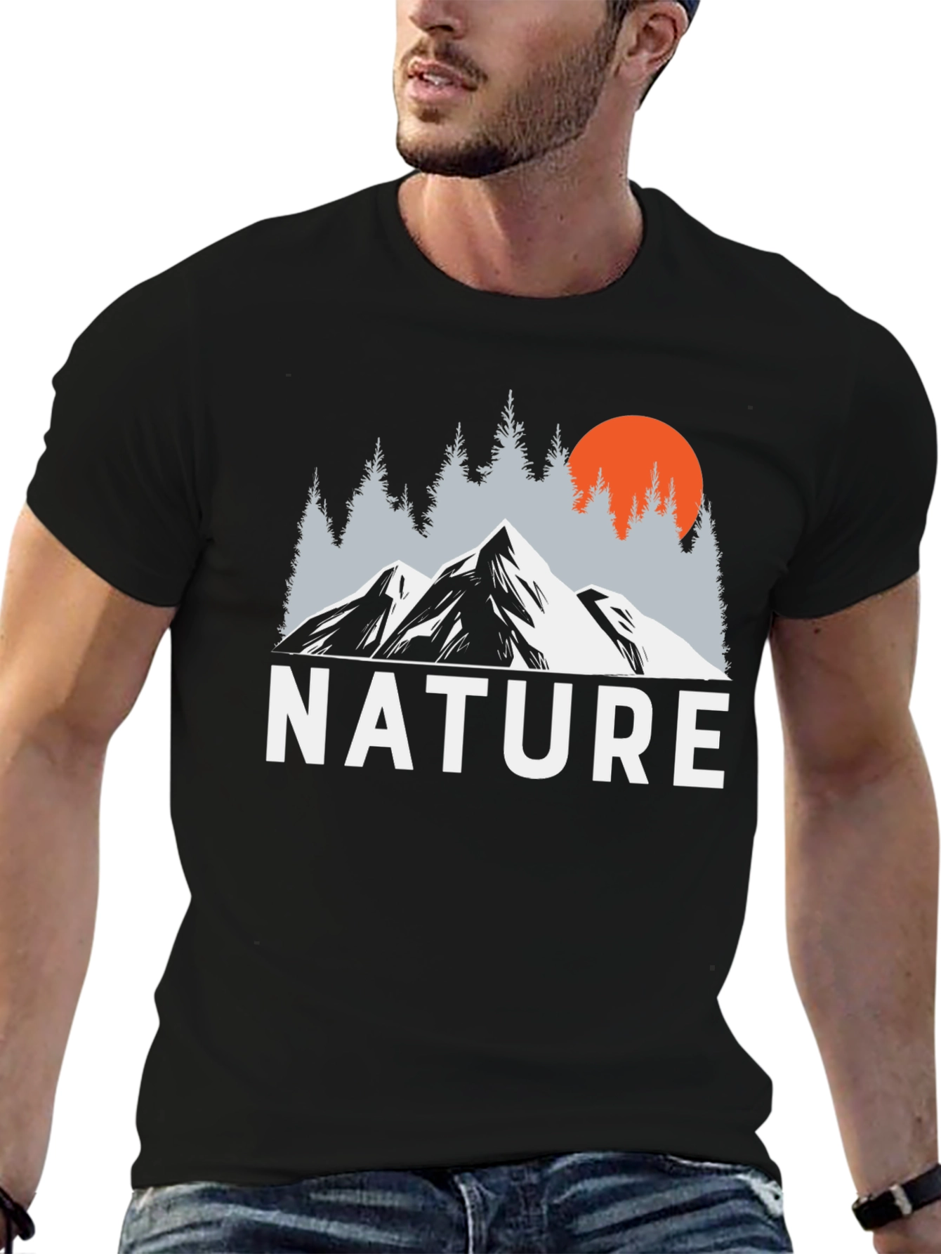 Nature Mountain Graphic T-Shirt