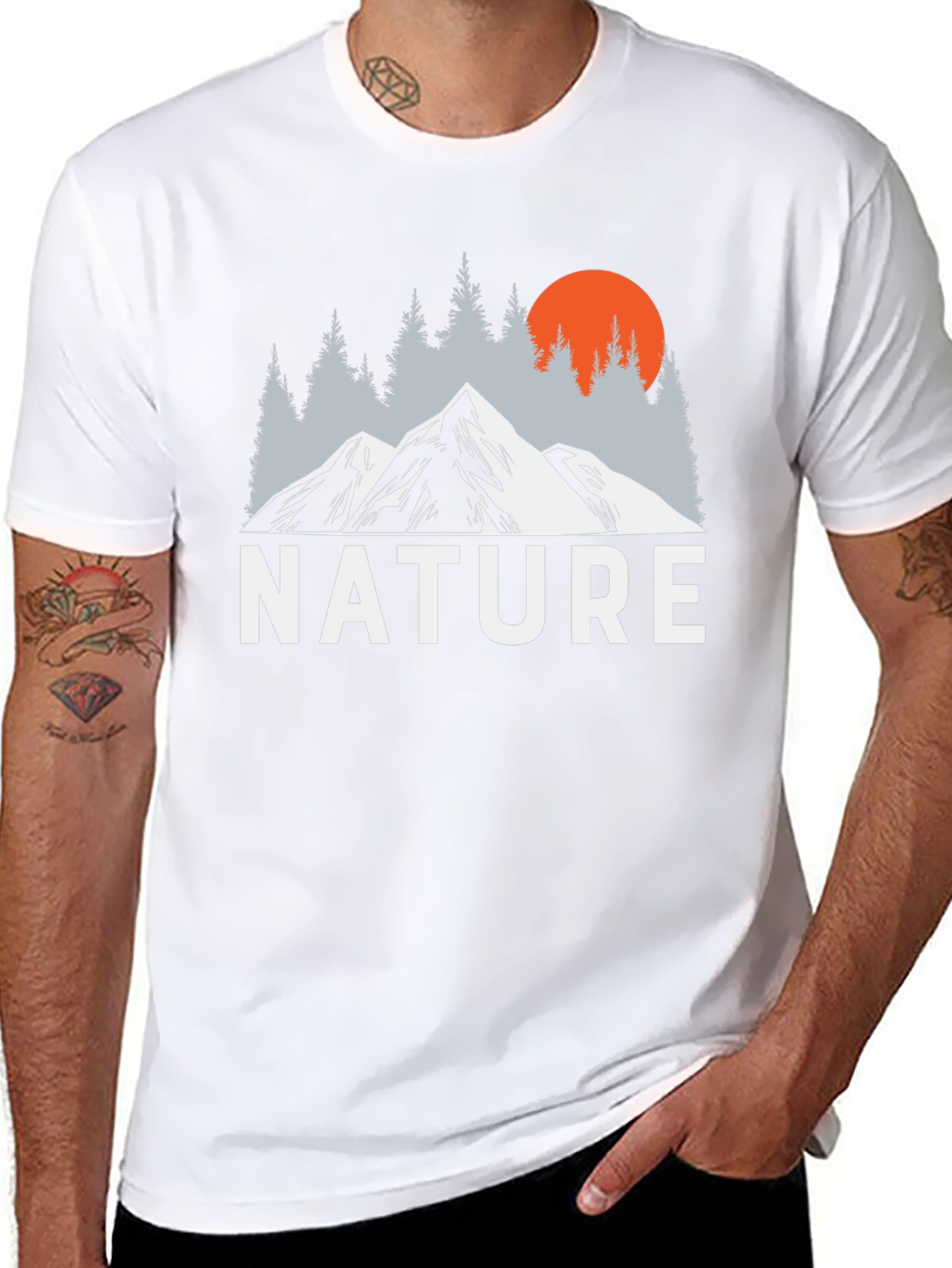 Nature Mountain Graphic T-Shirt