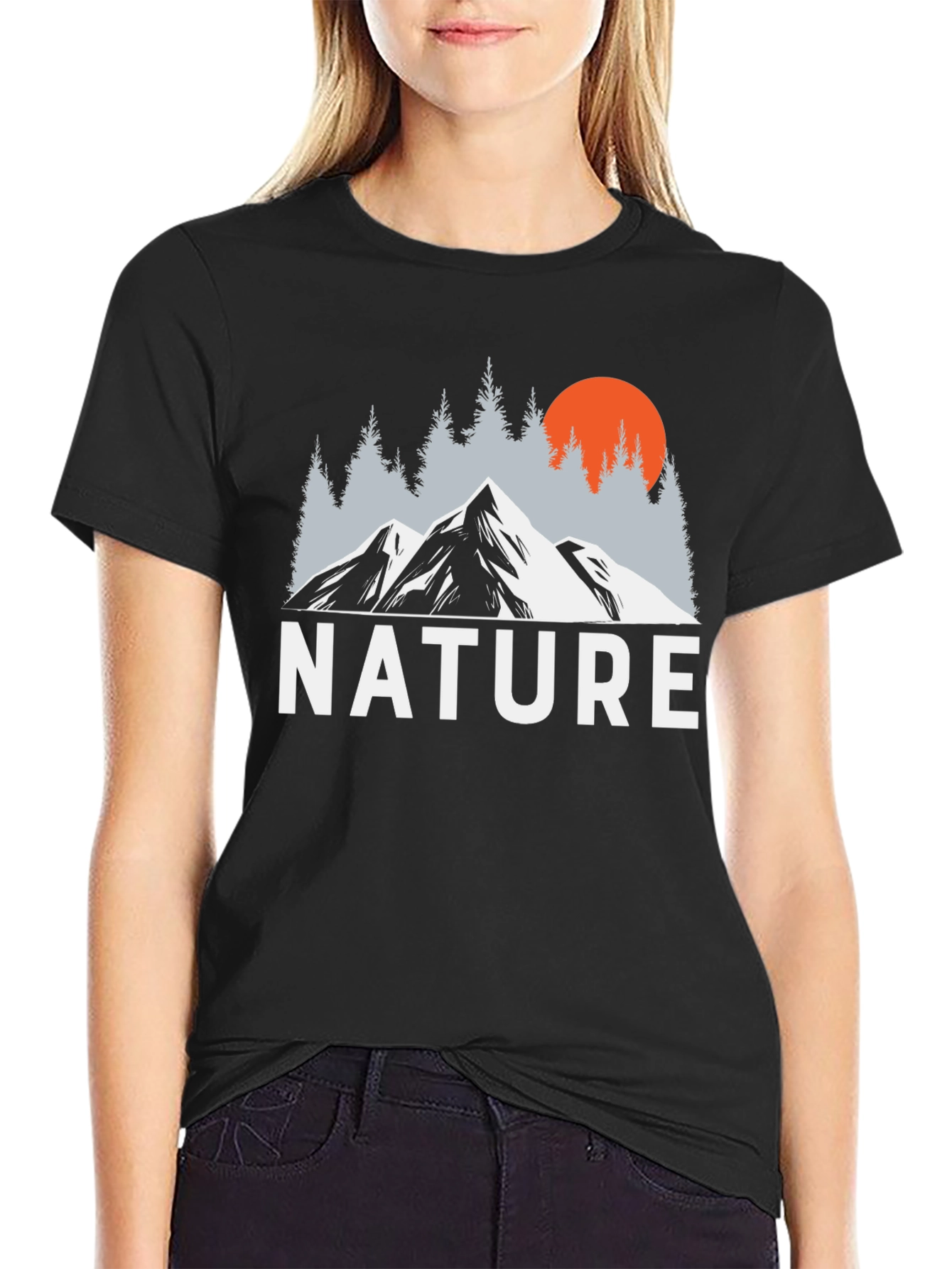Nature Mountain Graphic T-Shirt
