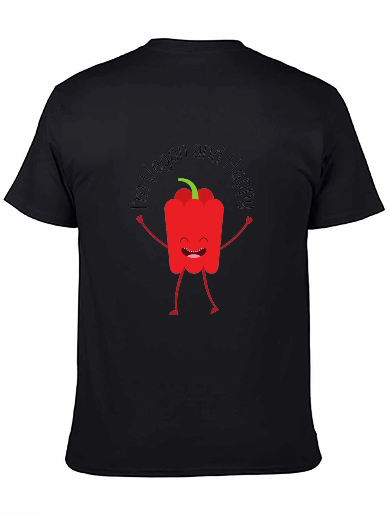 Vegan Happy Red Pepper Graphic Tee