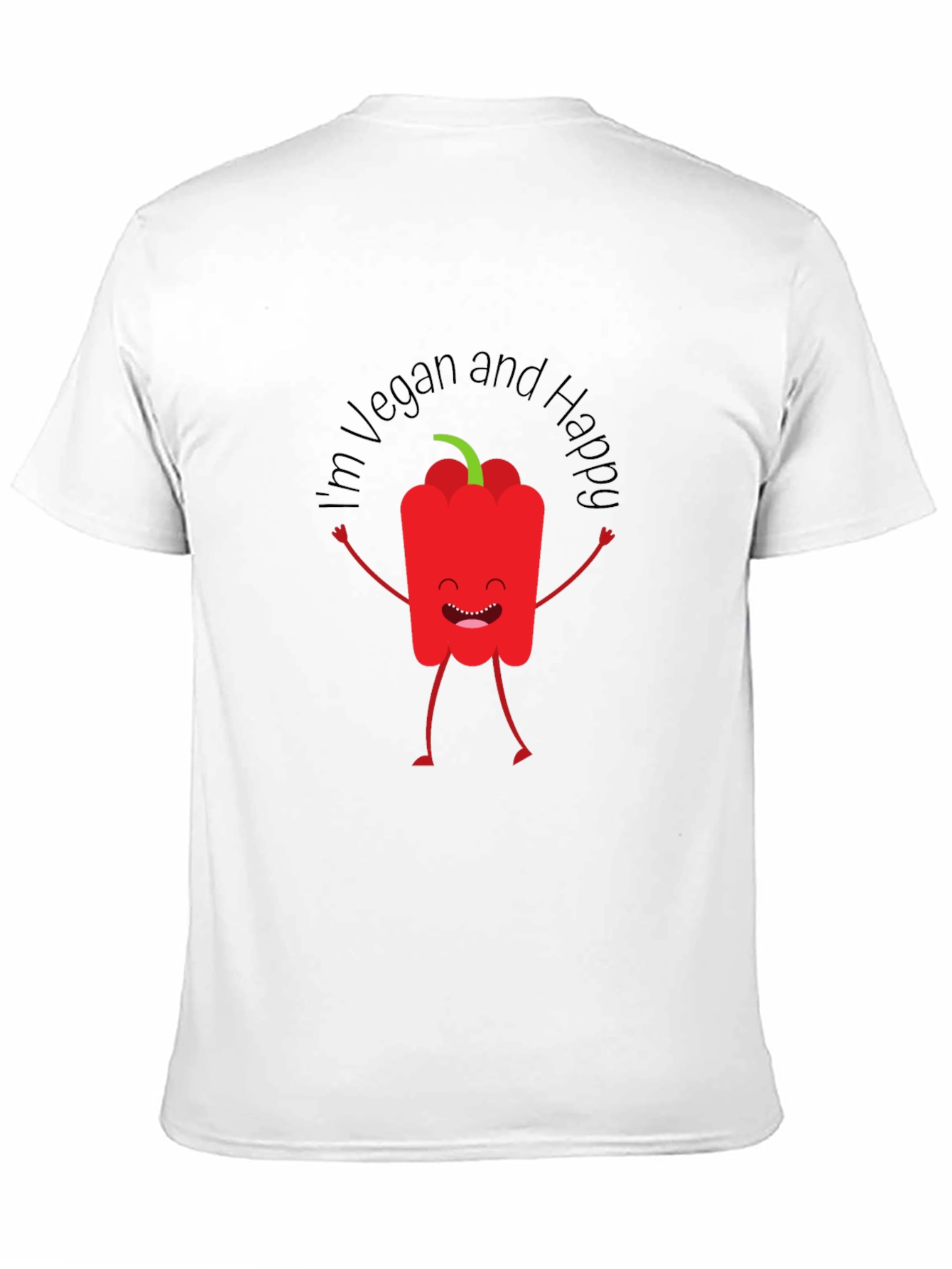 Vegan Happy Red Pepper Graphic Tee
