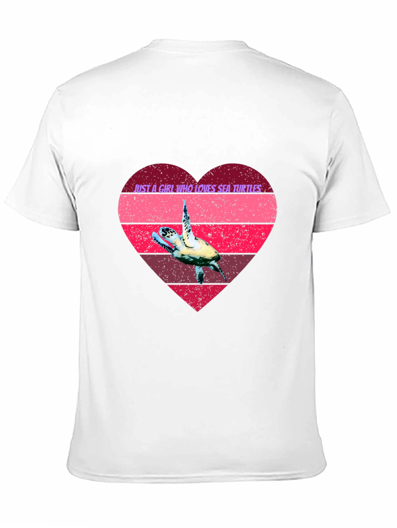Sea Turtle Lover Heart Graphic Tee
