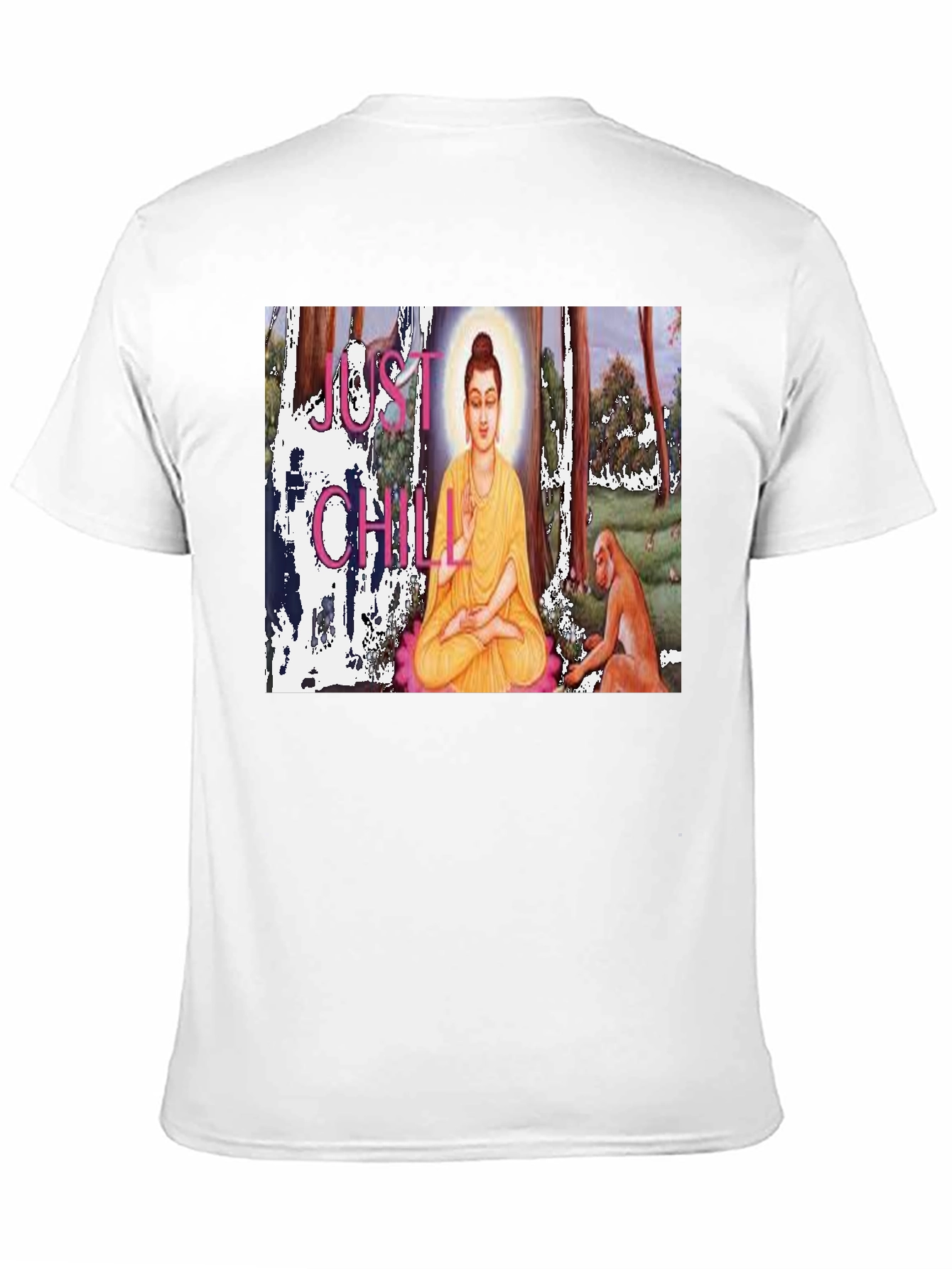 Just Chill Buddha T-Shirt - Relaxed Zen Style