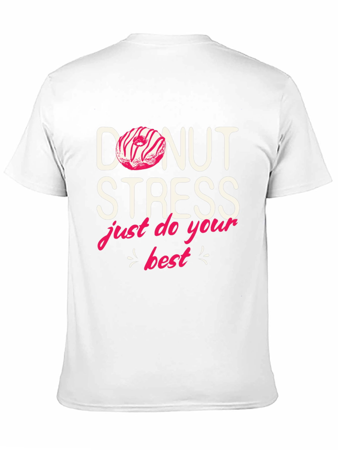 Donut Stress Graphic Tee - Black Casual Shirt