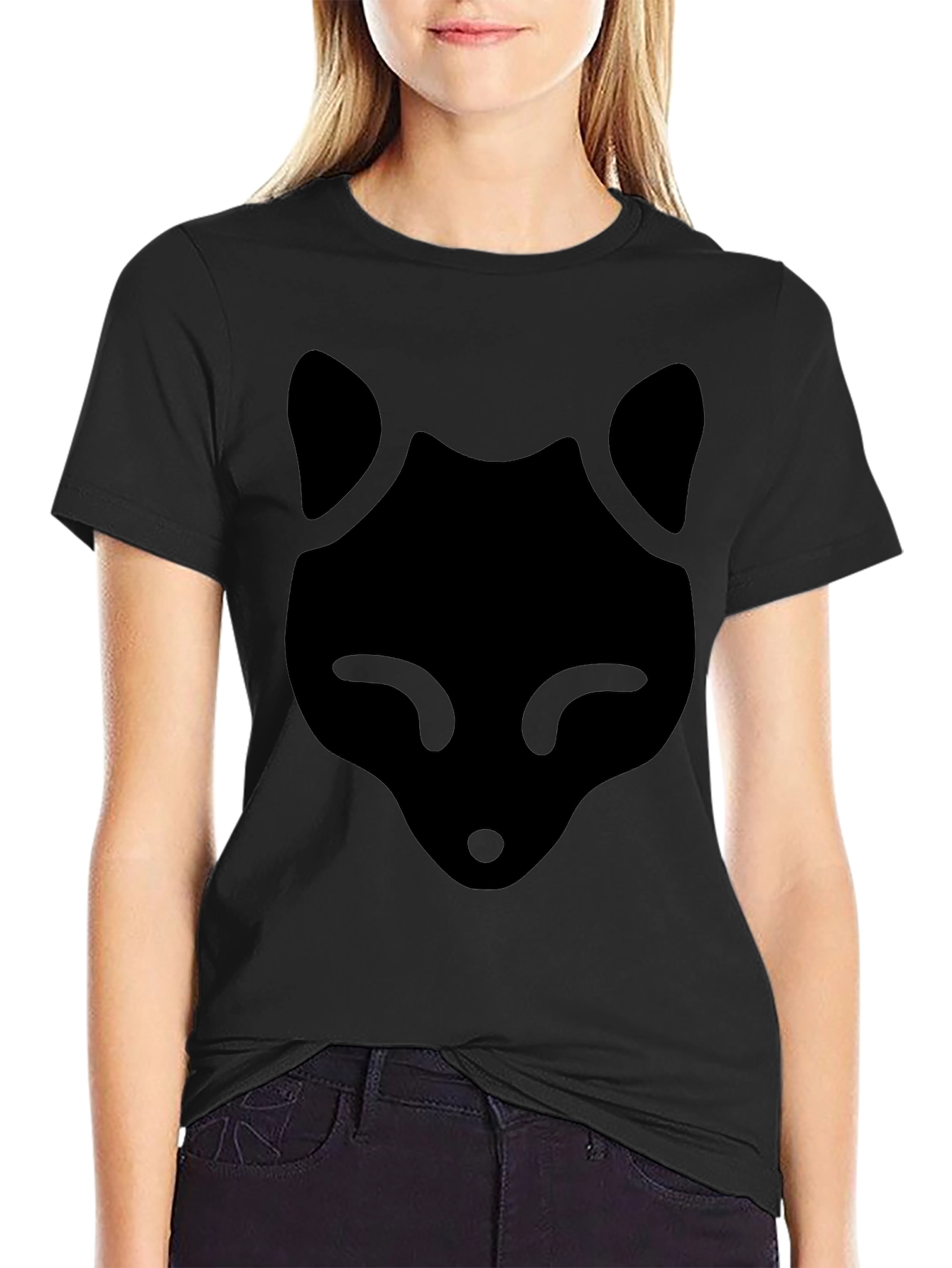 Black Fox Graphic Tee - Stylish Casual Wear