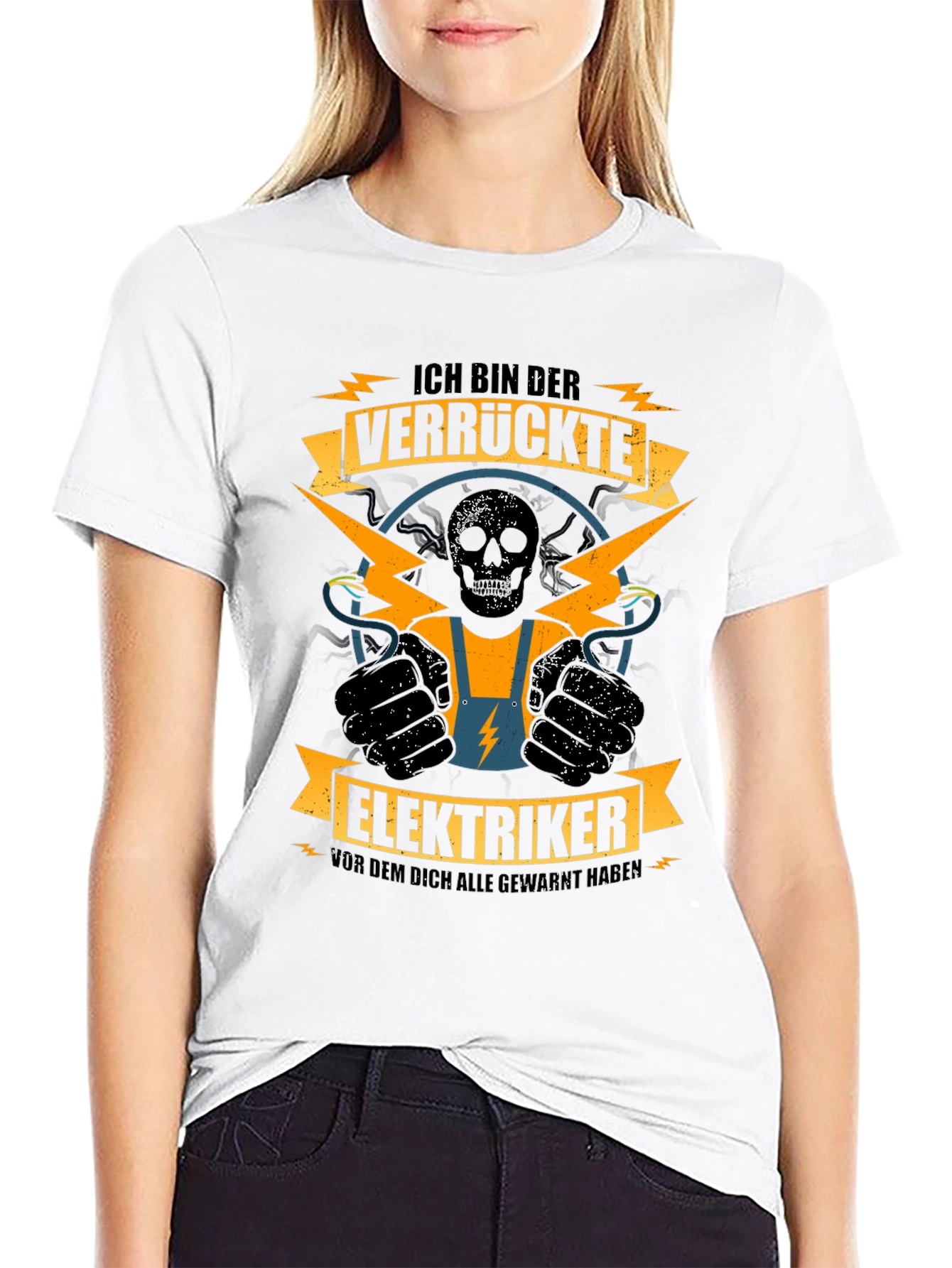 Electrician T-Shirt - Crazy Electrician Design