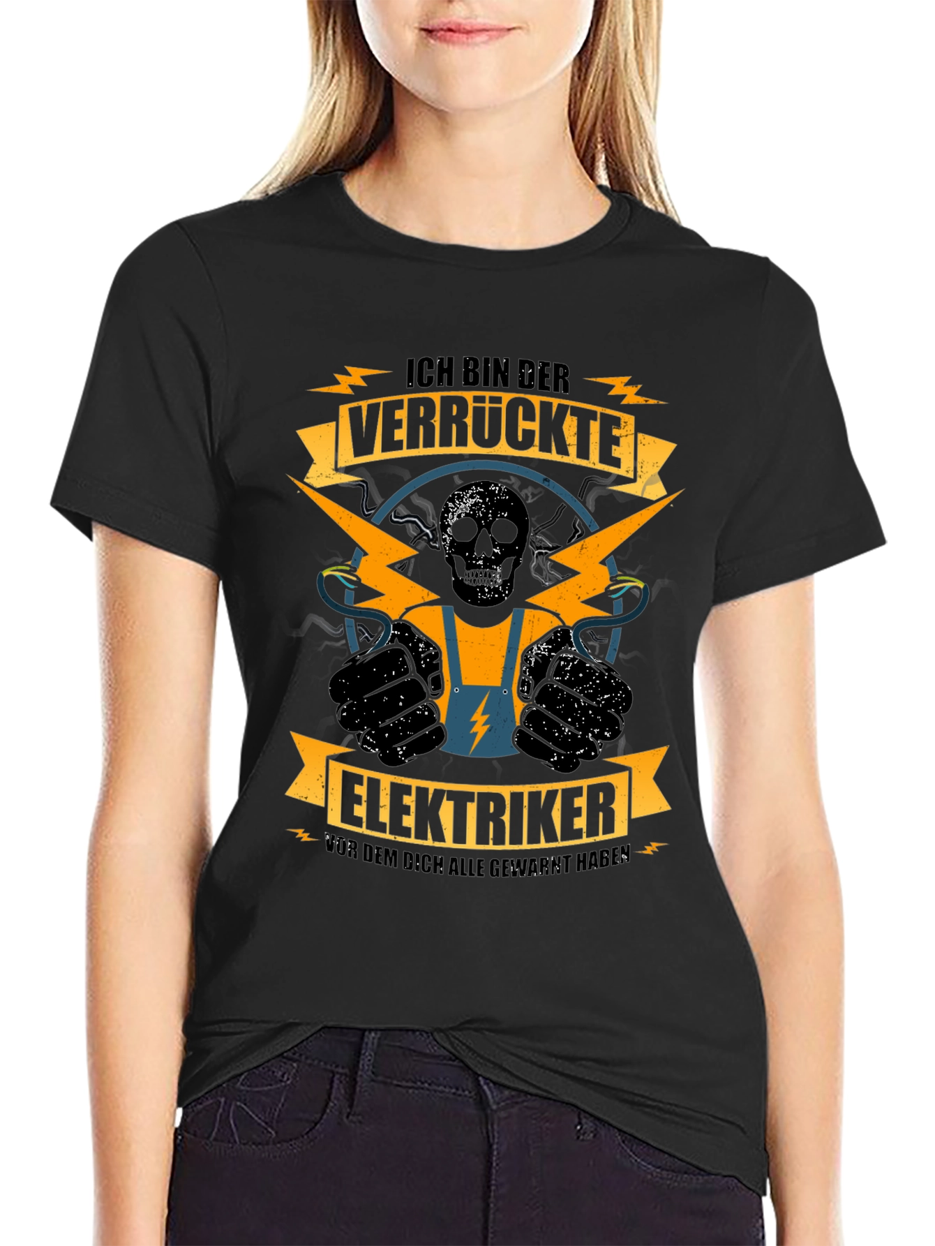 Electrician T-Shirt - Crazy Electrician Design