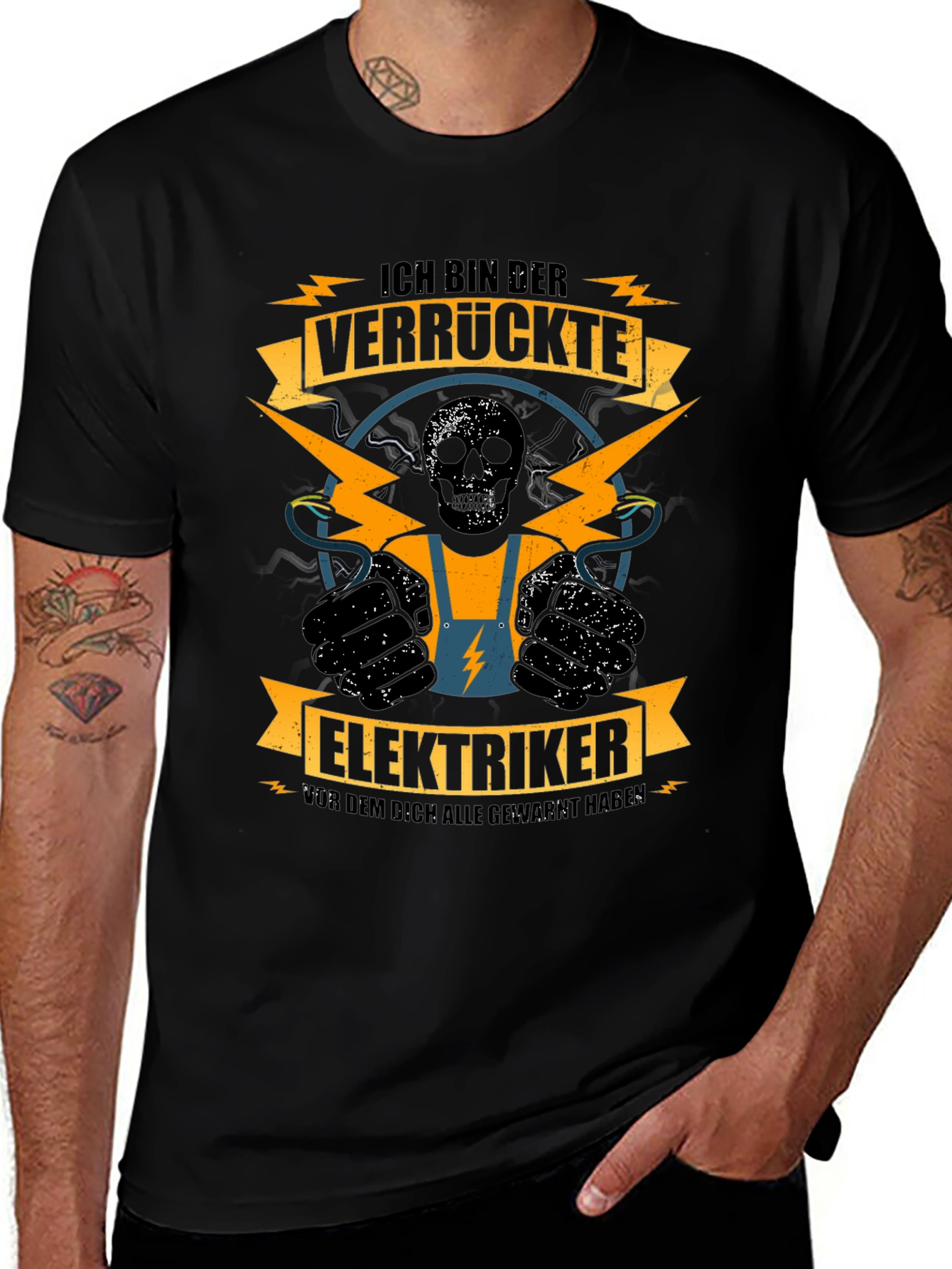 Electrician T-Shirt - Crazy Electrician Design