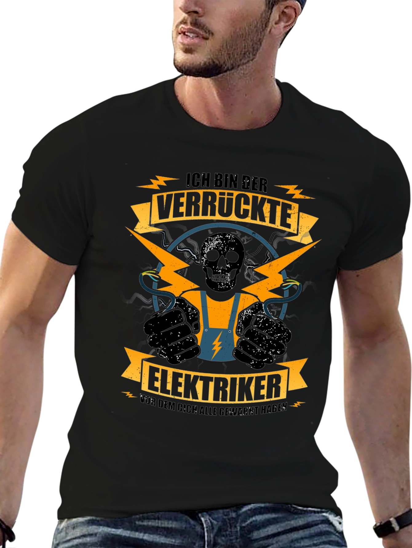 Electrician T-Shirt - Crazy Electrician Design