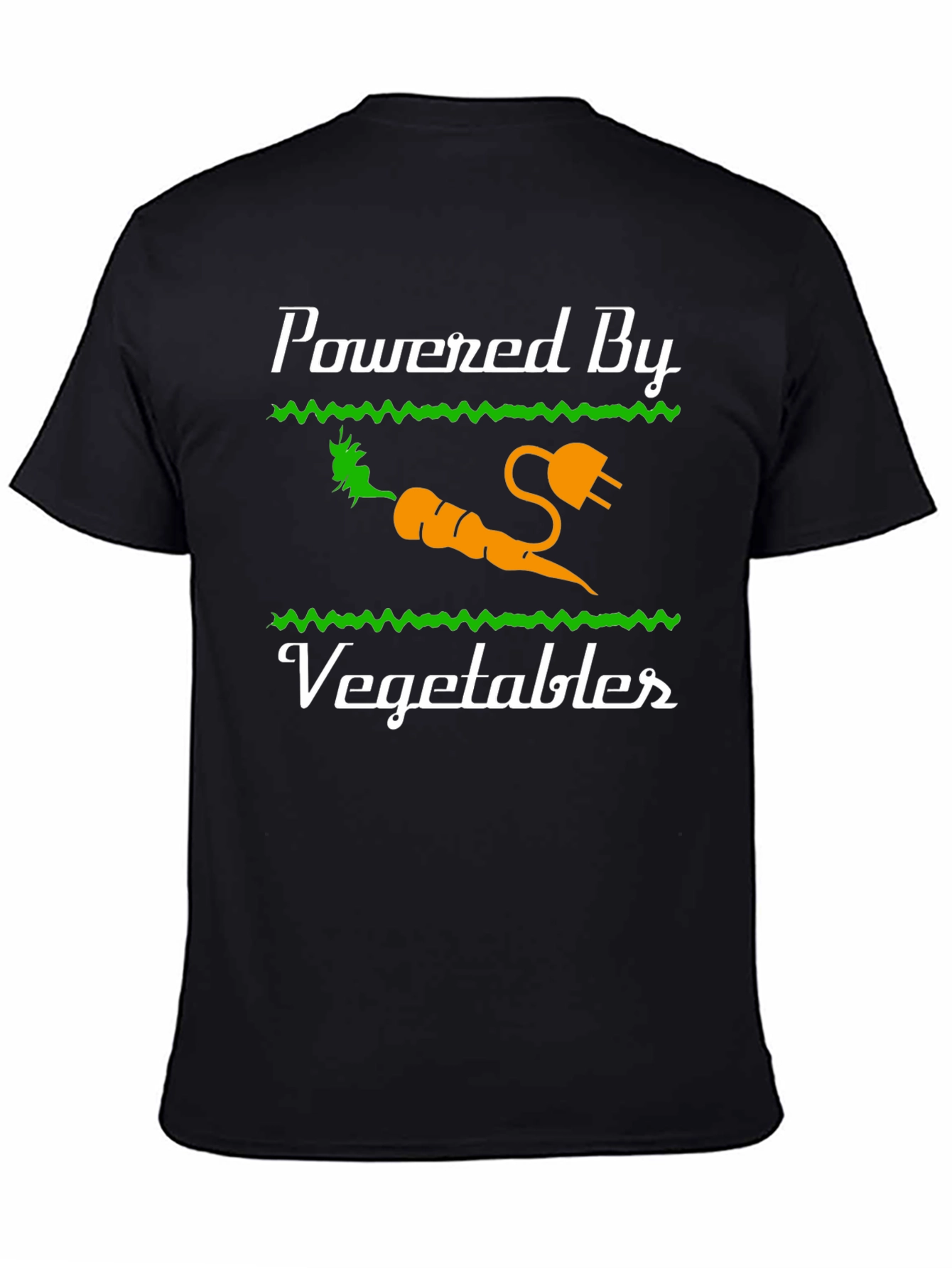Powered By Vegetables Graphic T-Shirt - Healthy Eating Tee