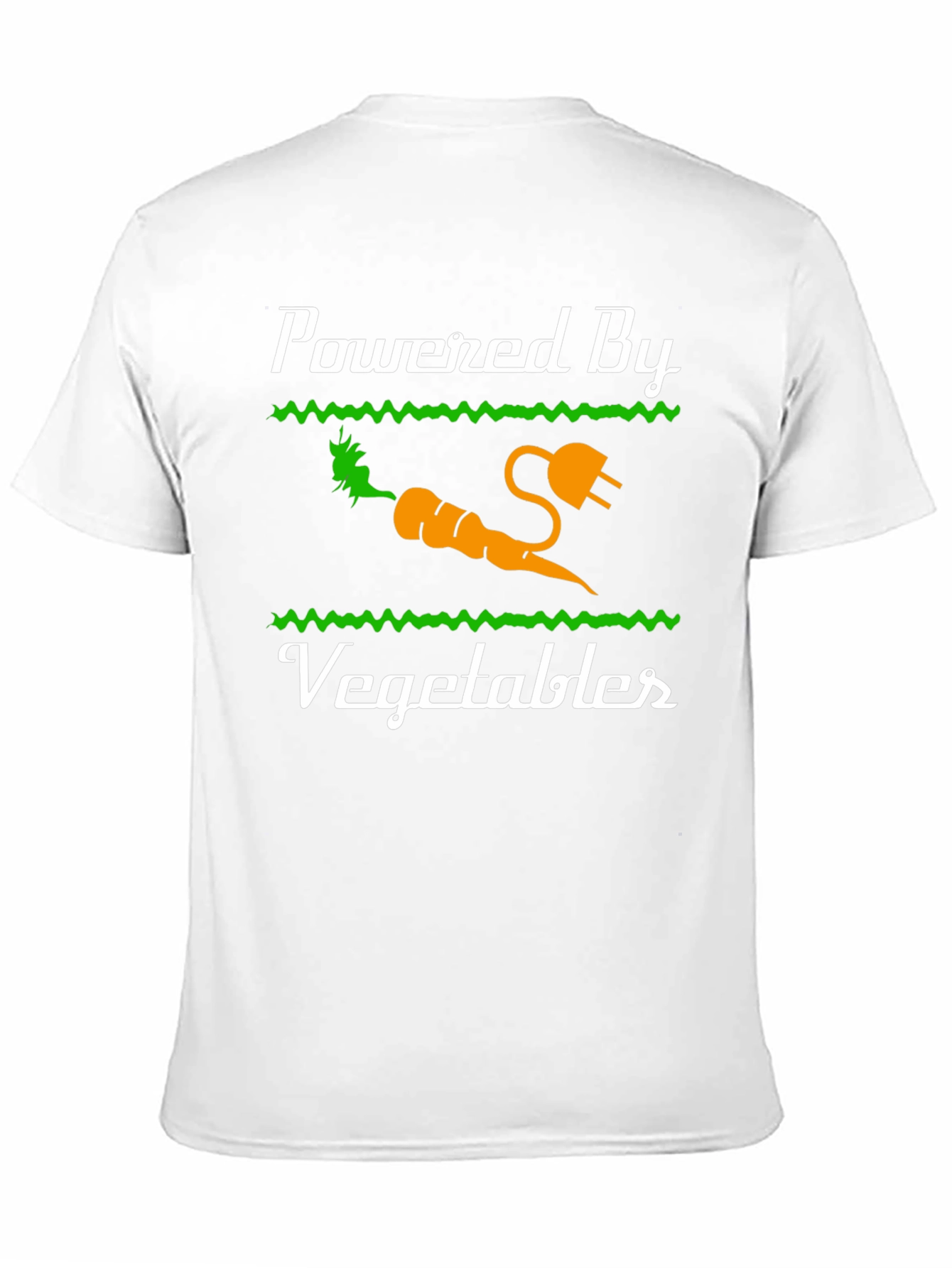 Powered By Vegetables Graphic T-Shirt - Healthy Eating Tee