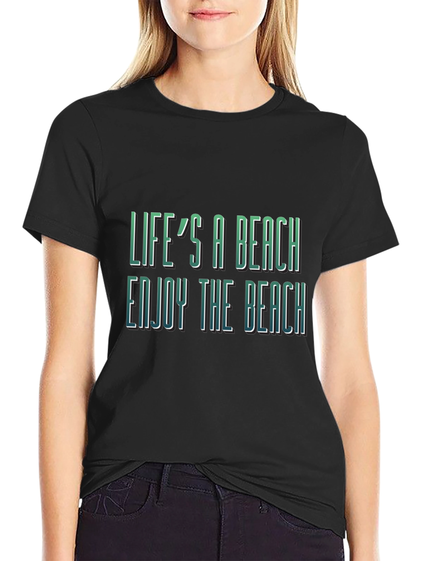 Lifes a Beach Graphic T-Shirt