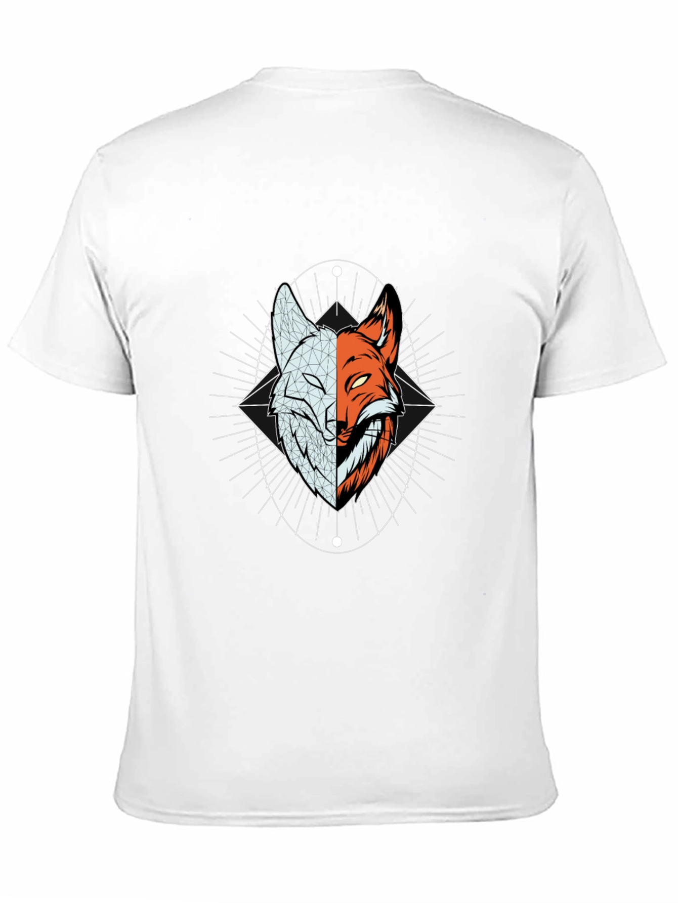 Yin Yang Fox Graphic Tee - Black