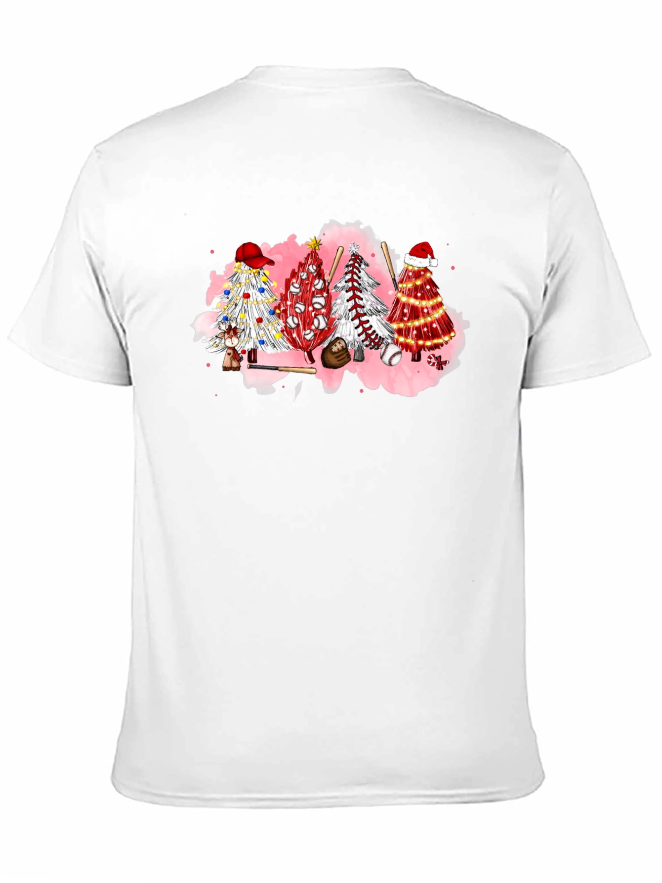 Baseball Christmas Tree Graphic Tee