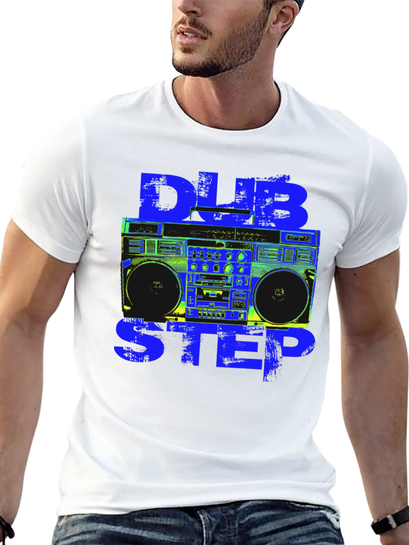 Dubstep Boombox Graphic Tee - Black