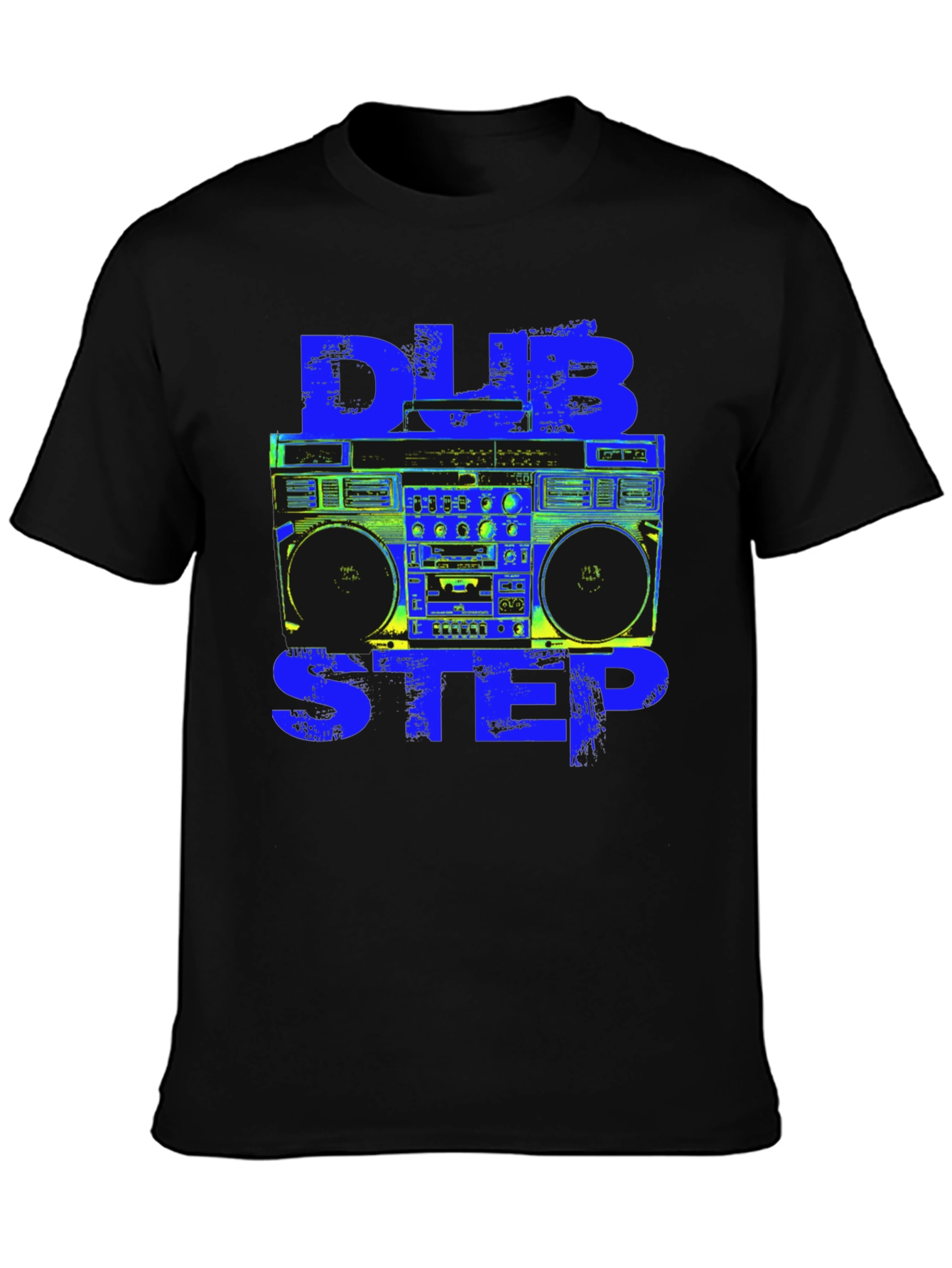 Dubstep Boombox Graphic Tee - Black