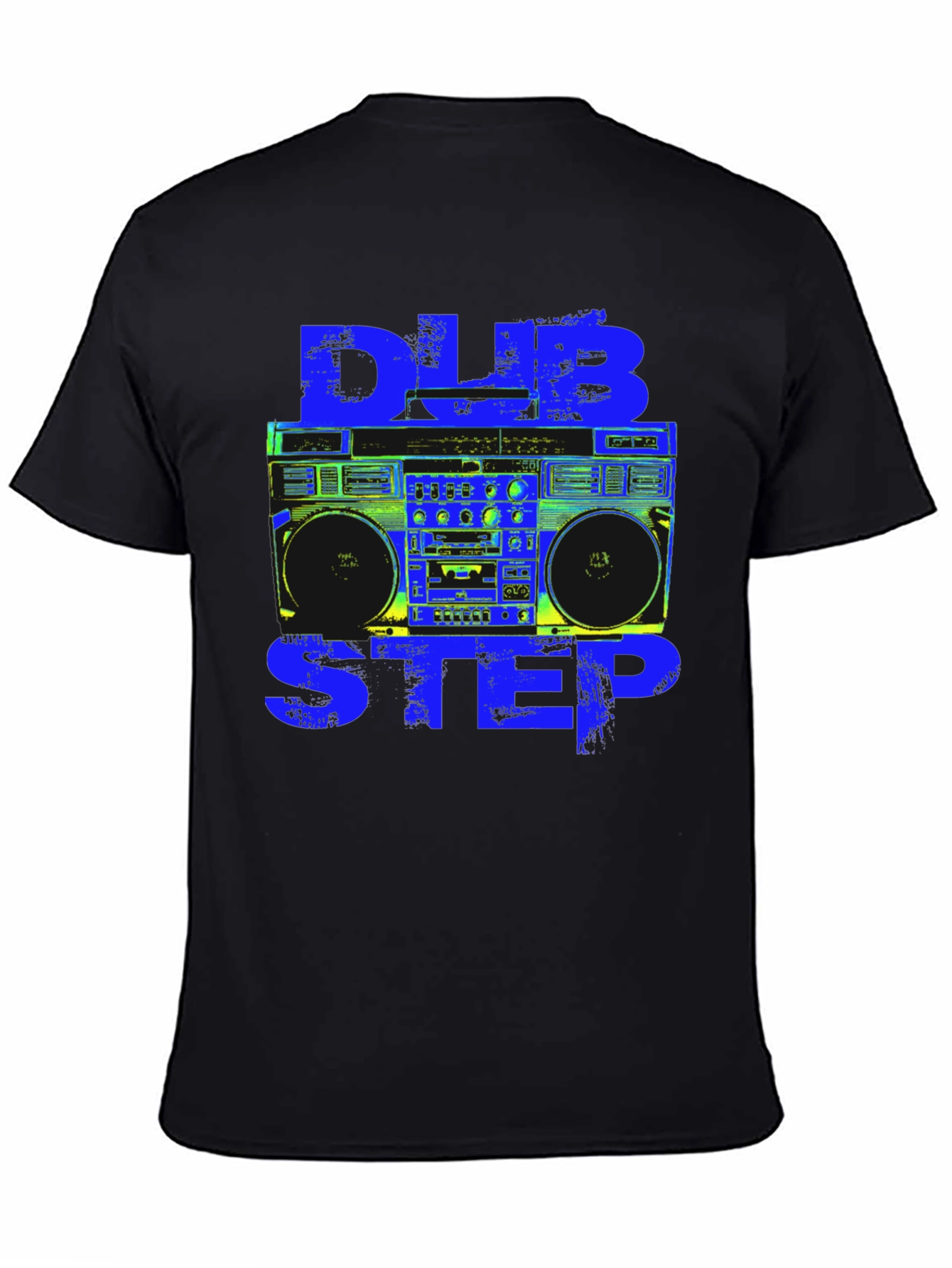 Dubstep Boombox Graphic Tee - Black