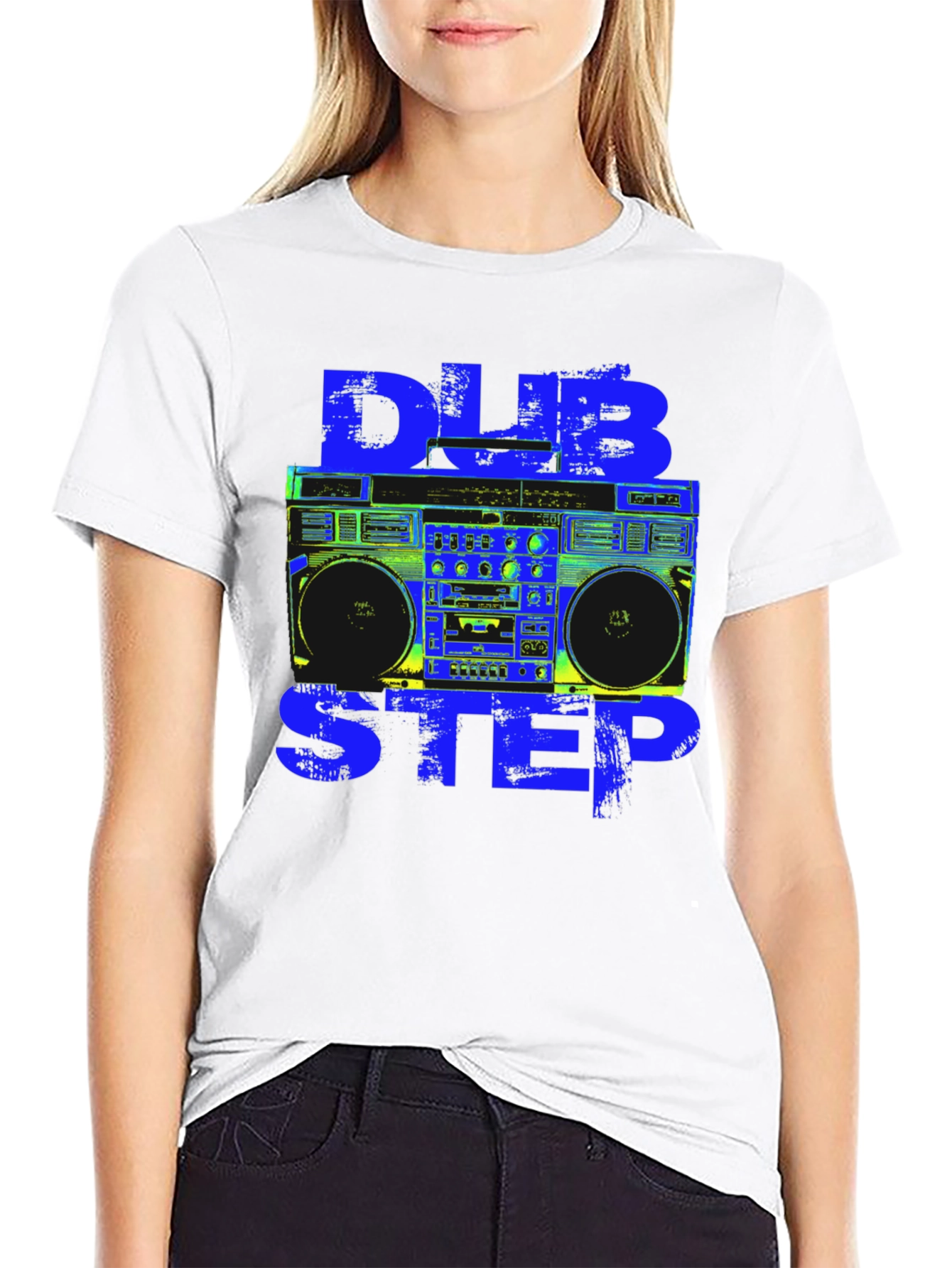 Dubstep Boombox Graphic Tee - Black