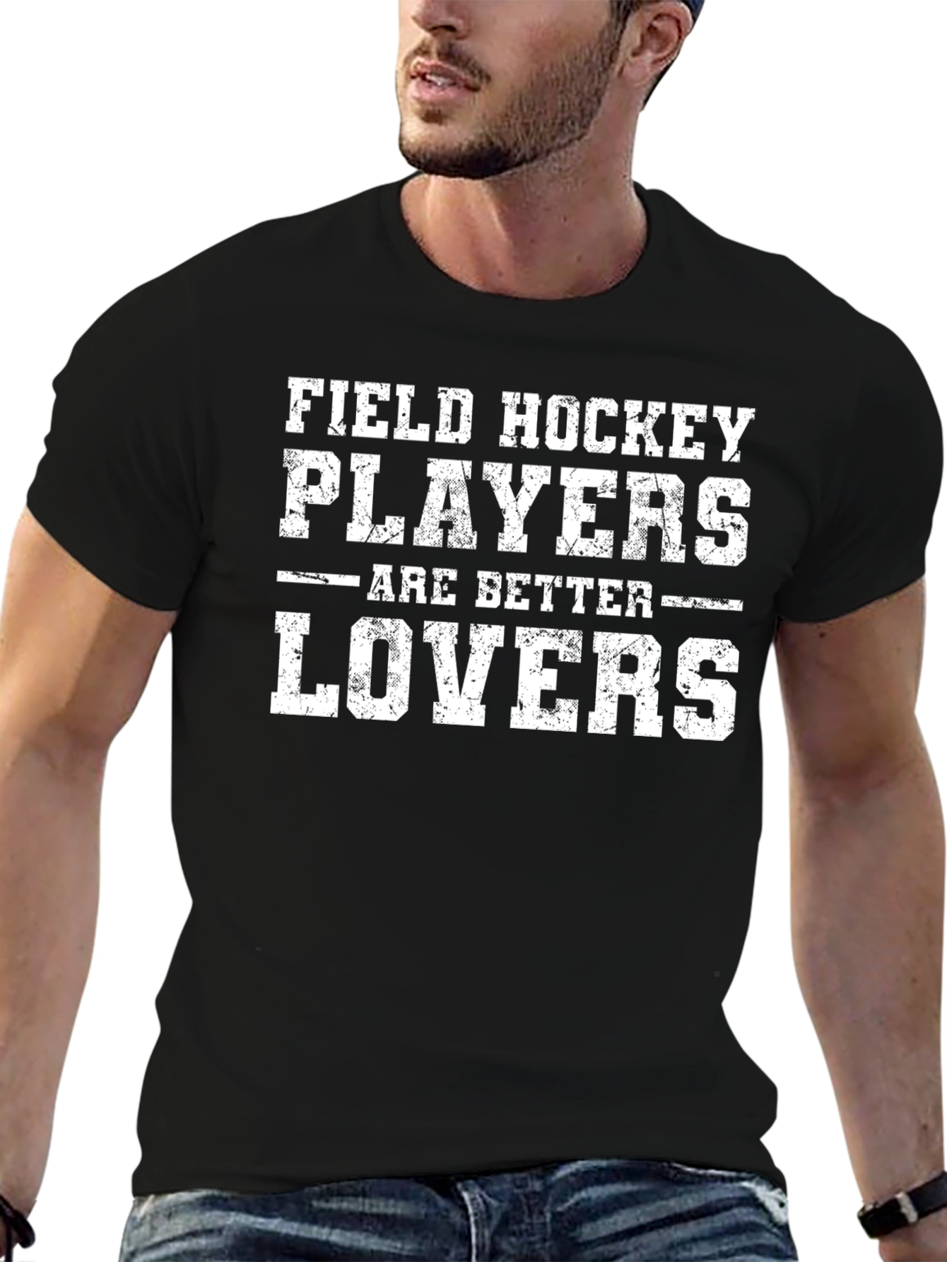 Field Hockey Players Are Better Lovers Black T-Shirt