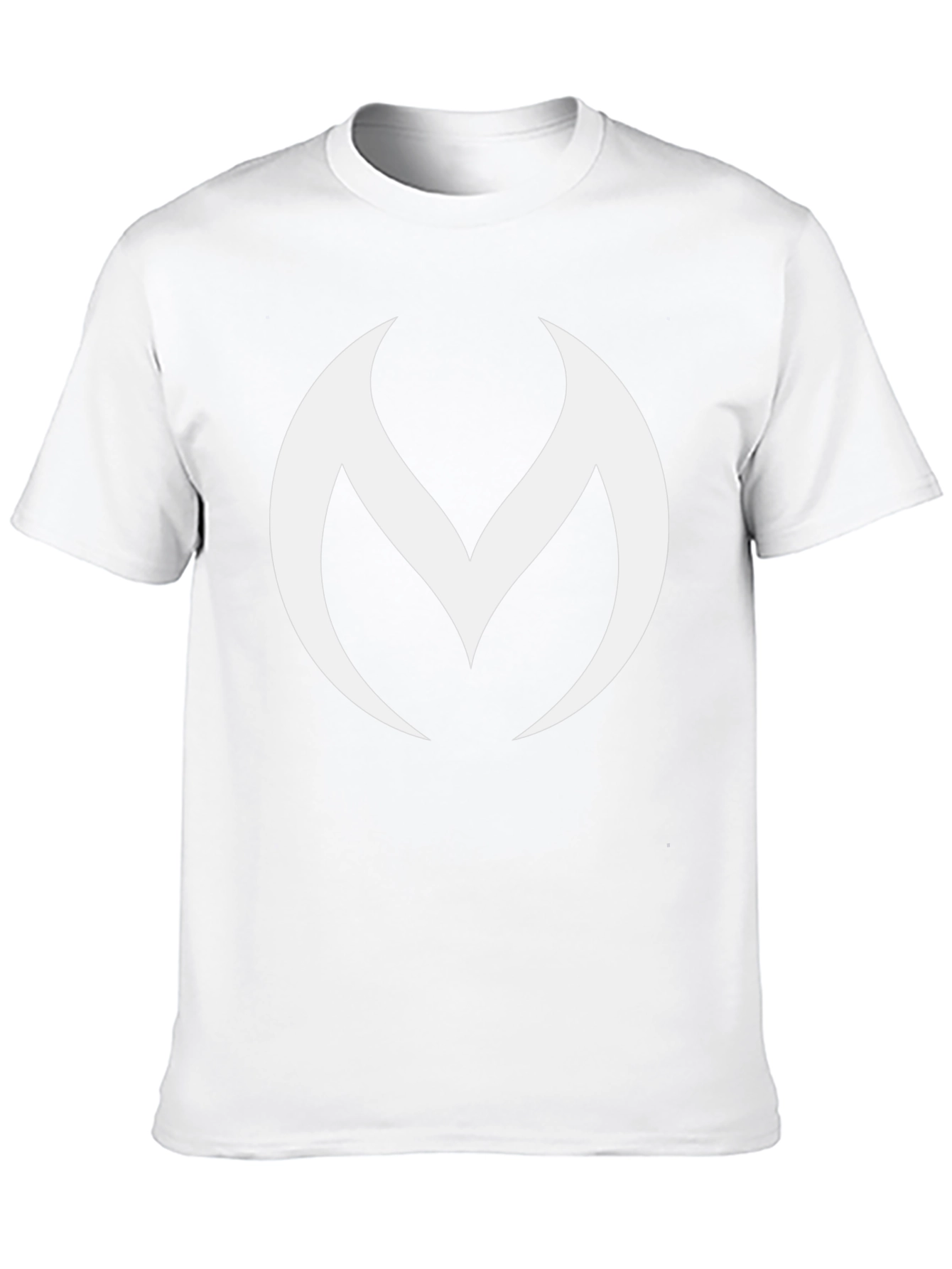 Bold Black T-Shirt with Modern White Logo Design