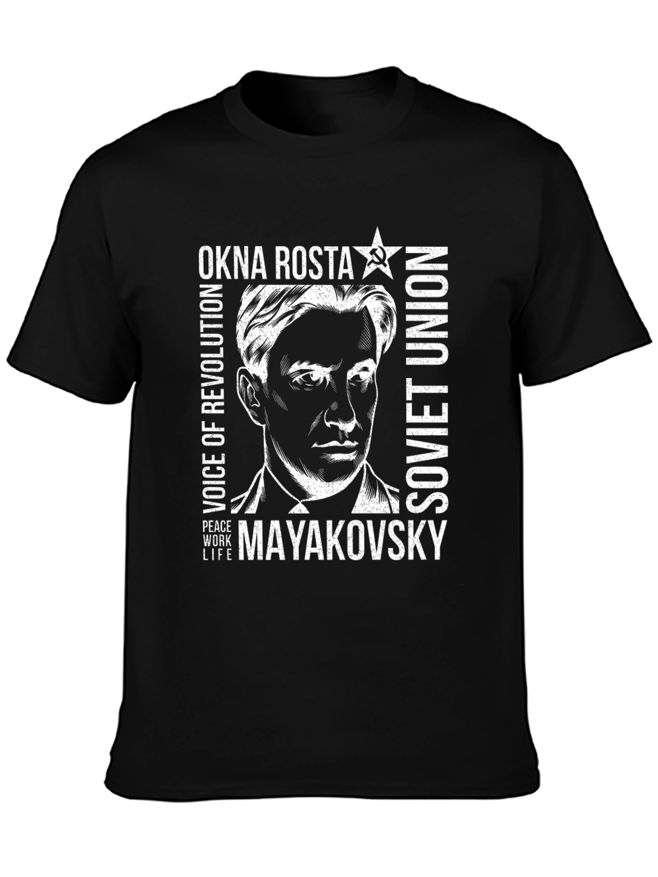 Okna Rosta Mayakovsky Soviet Union T-Shirt