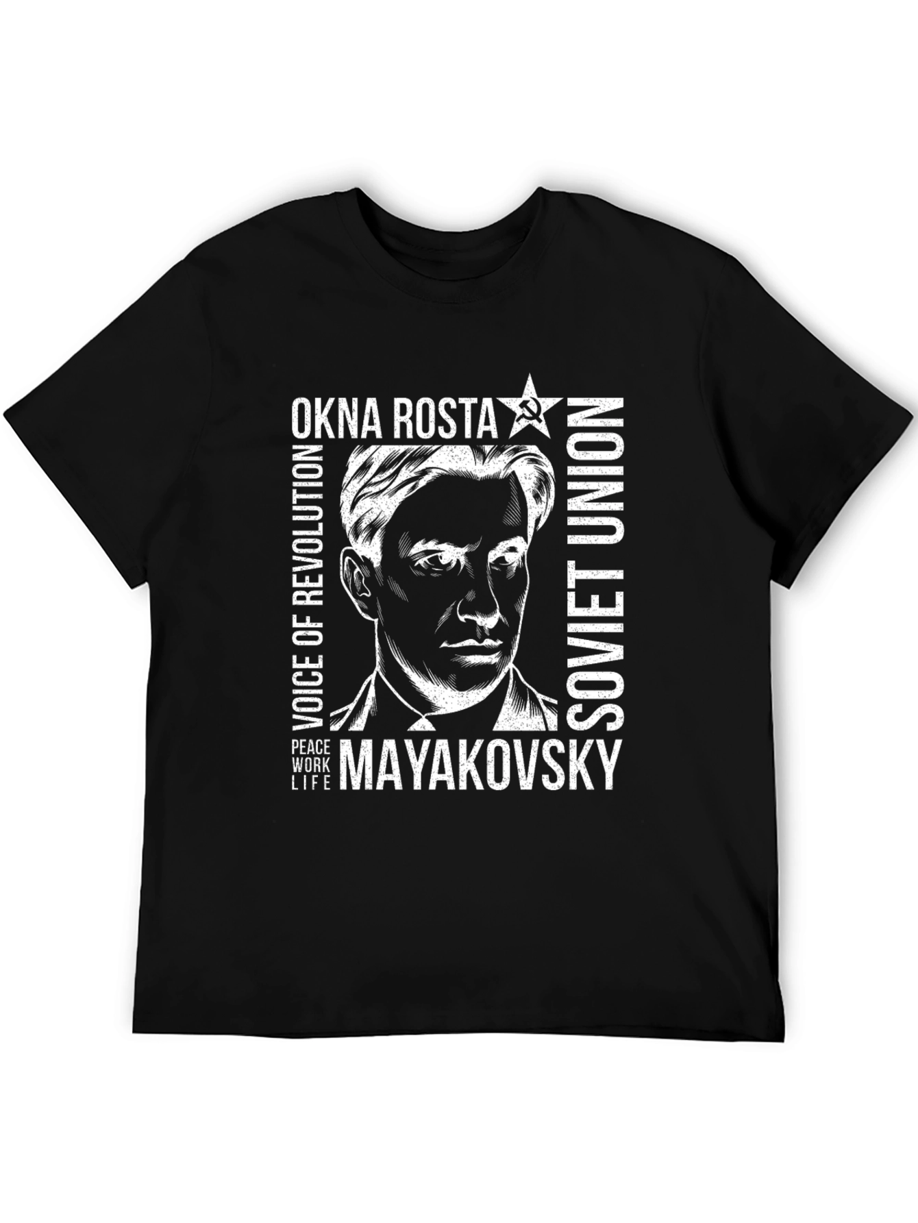 Okna Rosta Mayakovsky Soviet Union T-Shirt