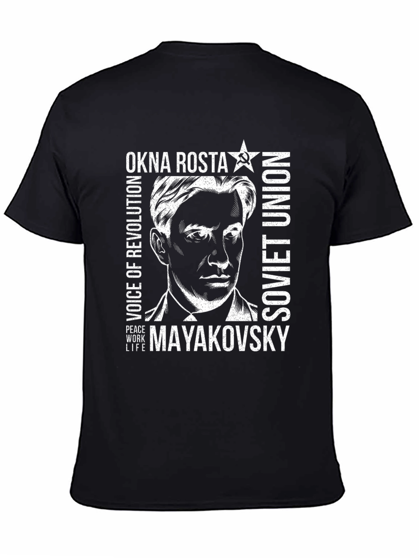 Okna Rosta Mayakovsky Soviet Union T-Shirt