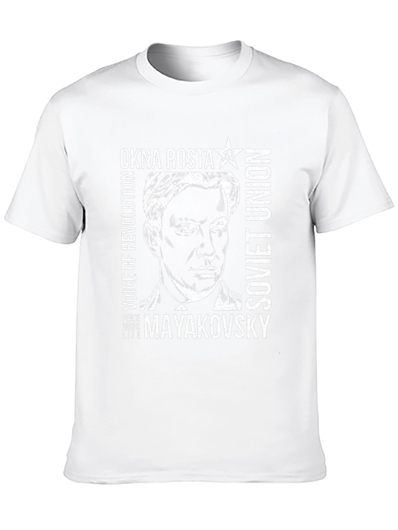 Okna Rosta Mayakovsky Soviet Union T-Shirt