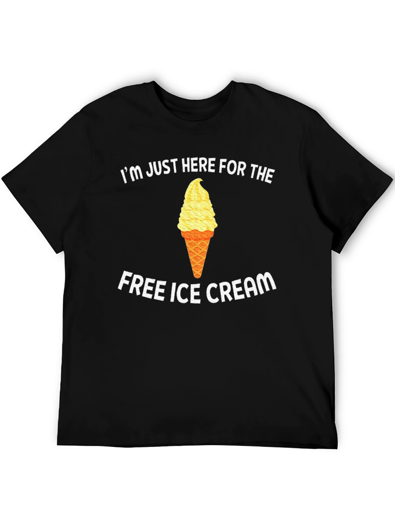 Funny Free Ice Cream Graphic T-Shirt