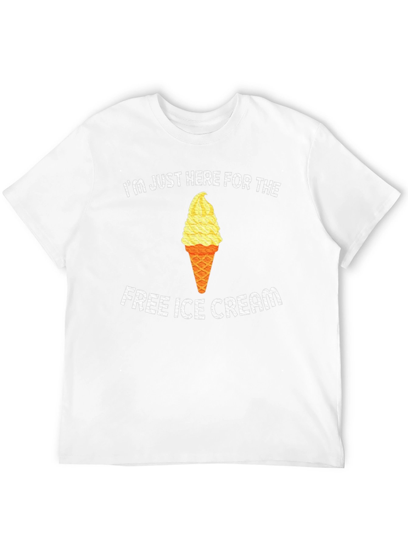 Funny Free Ice Cream Graphic T-Shirt