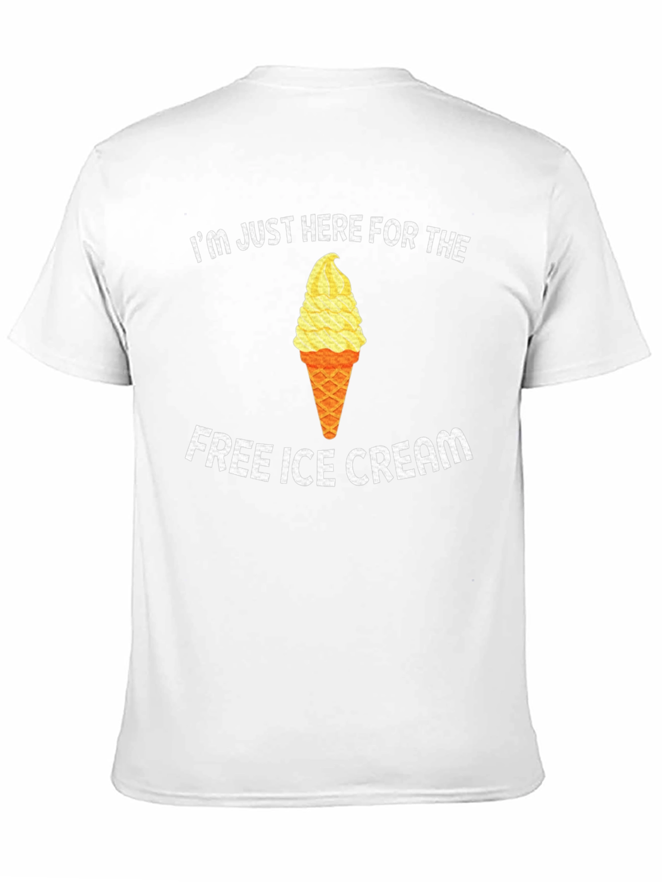 Funny Free Ice Cream Graphic T-Shirt