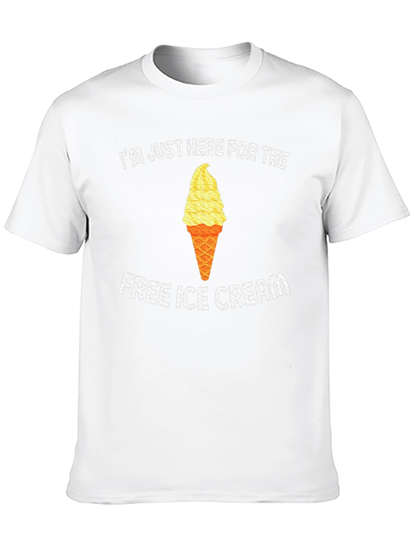 Funny Free Ice Cream Graphic T-Shirt