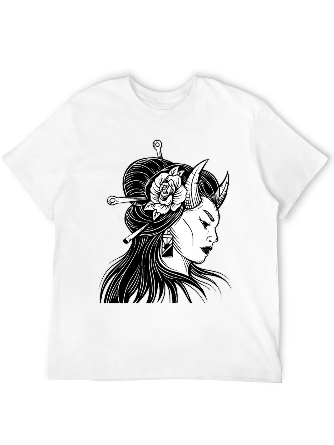 Black Oni Girl Graphic Tee