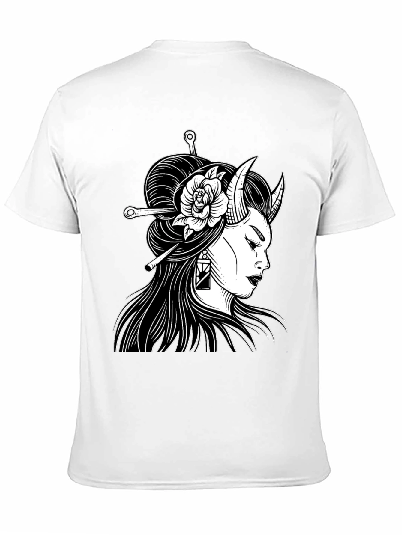 Black Oni Girl Graphic Tee