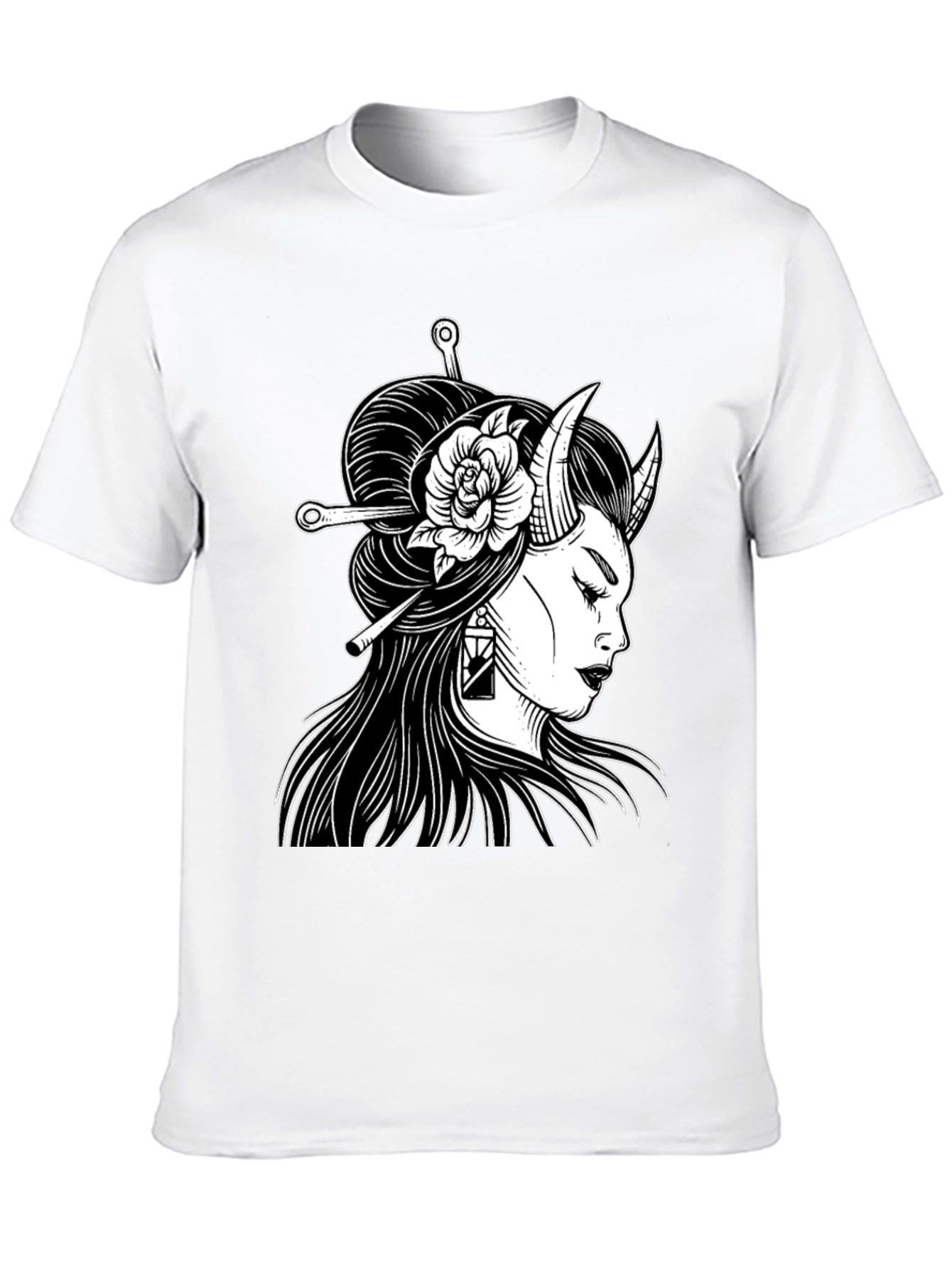 Black Oni Girl Graphic Tee