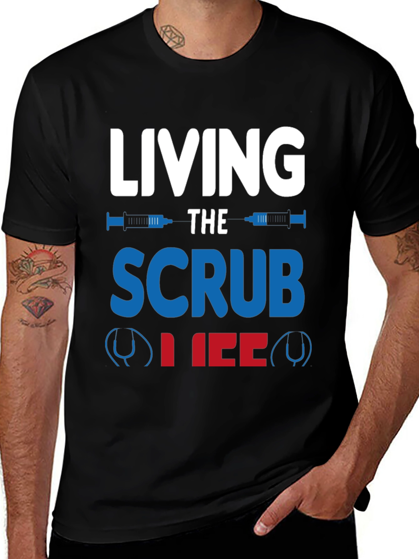 Living the Scrub Life T-Shirt - Medical Profession Apparel