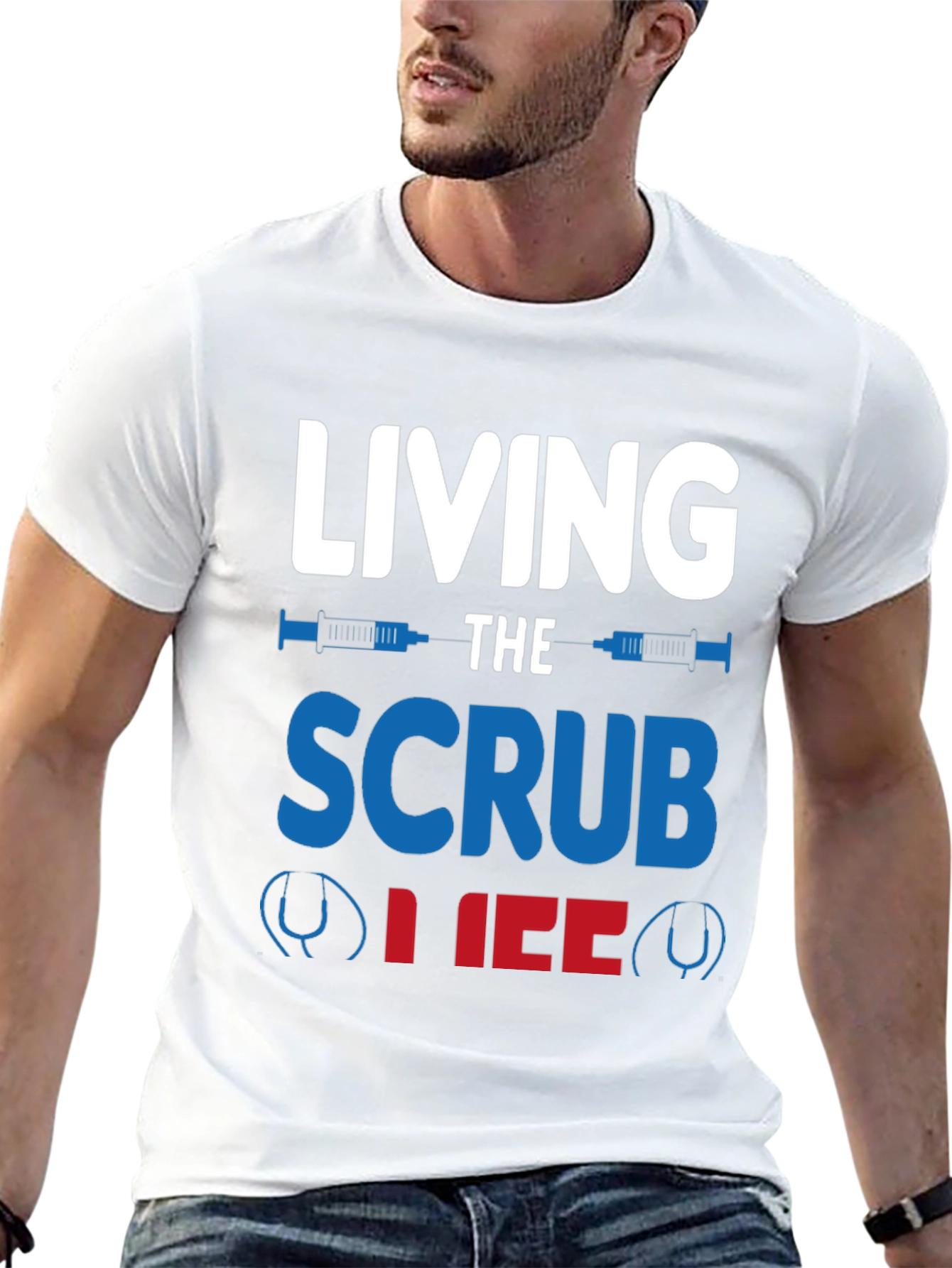 Living the Scrub Life T-Shirt - Medical Profession Apparel