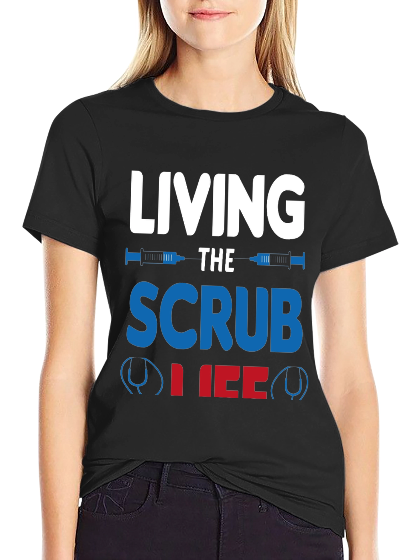 Living the Scrub Life T-Shirt - Medical Profession Apparel